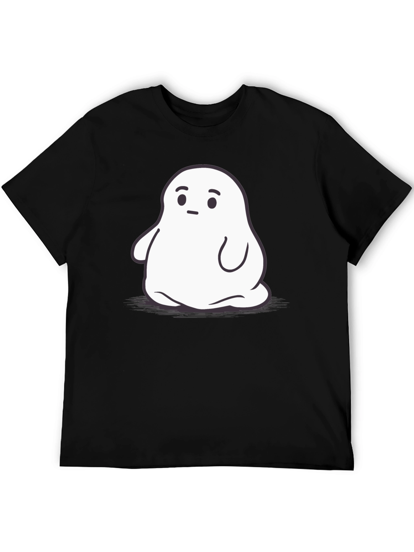 Black Ghost Graphic Black T-Shirt view 5
