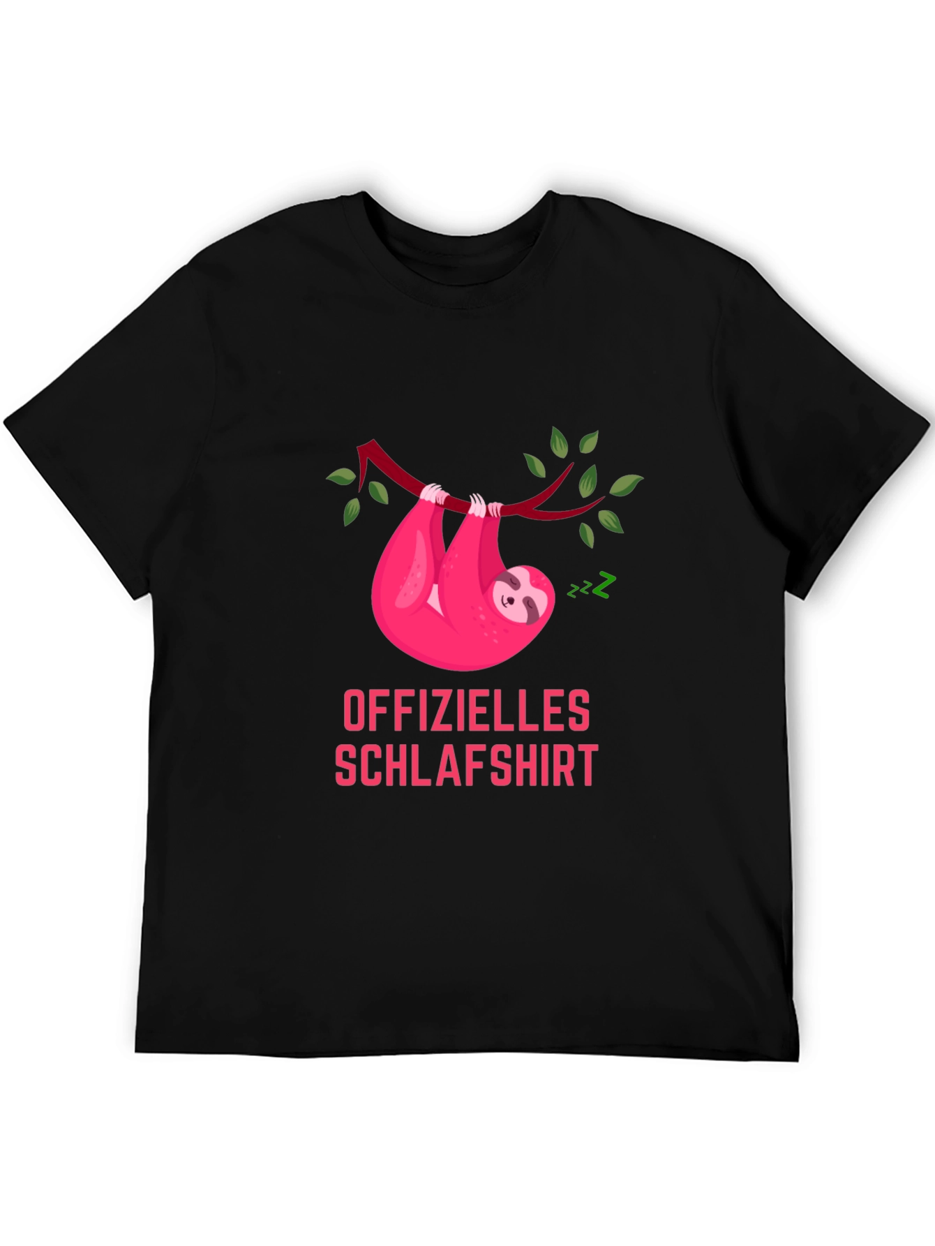Black Funny Sloth Sleep Shirt - Official Napping Tee view 5