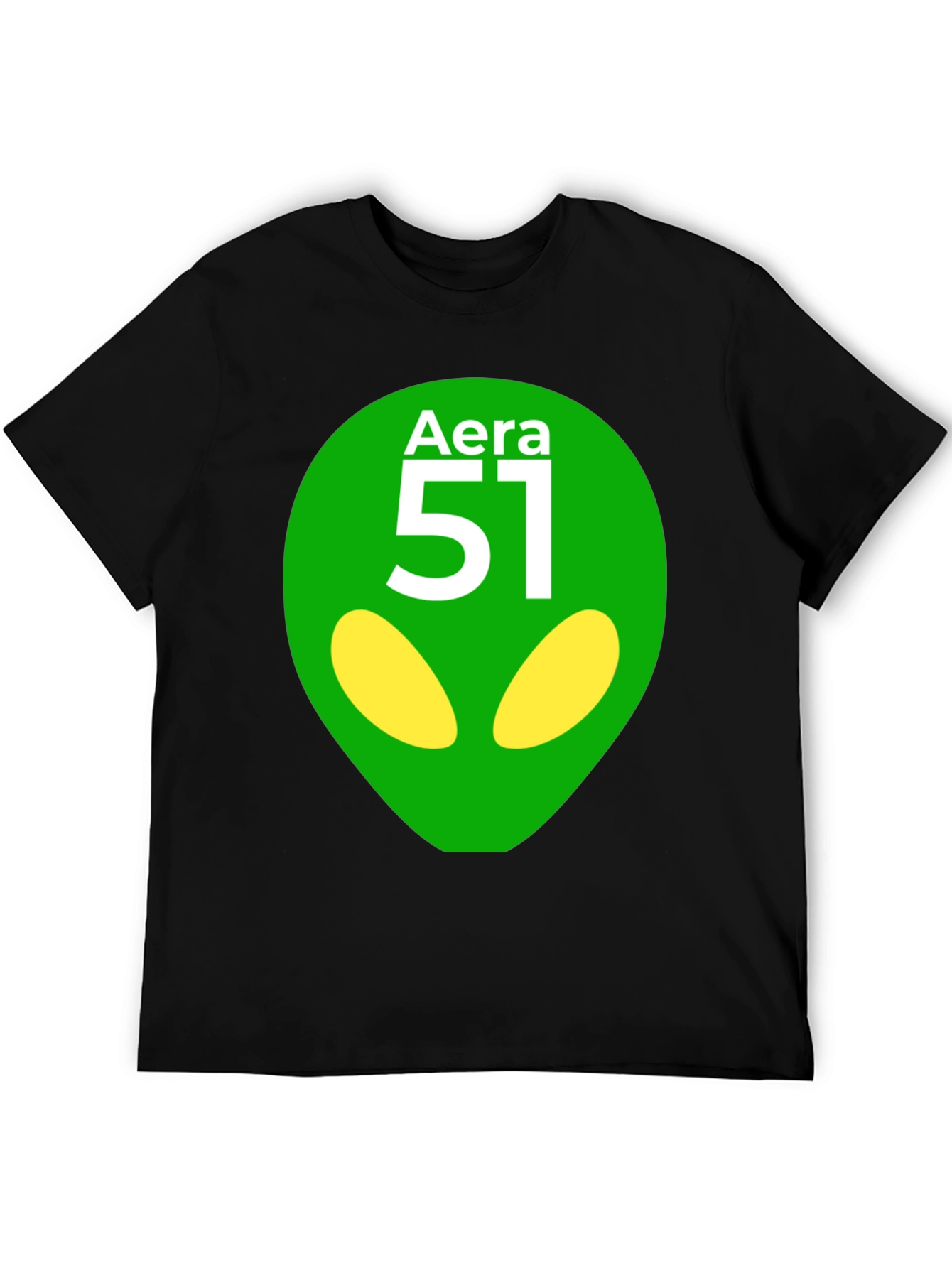 Black Area 51 Alien Graphic T-Shirt - Black view 5