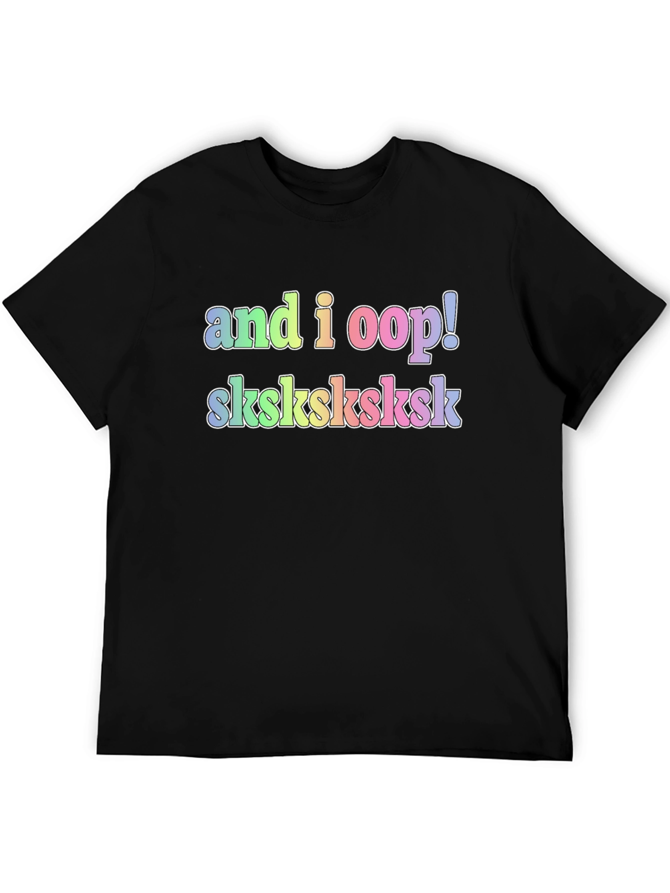 Black Trendy 'And I Oop!' T-Shirt view 5