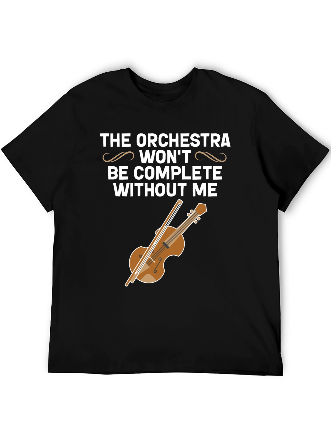 Black Orchestra Violin T-Shirt - Funny Musician Tee view 5