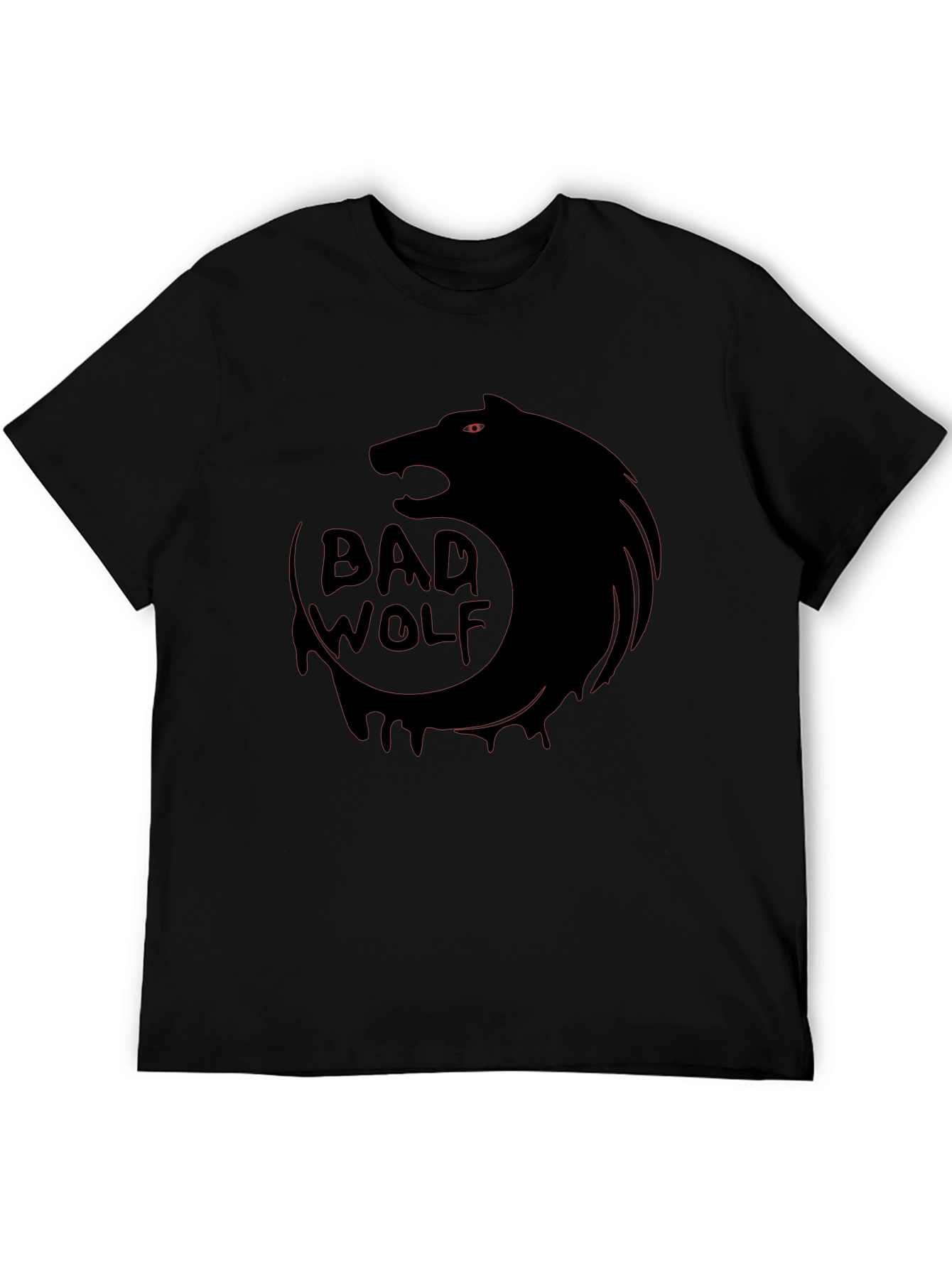Black Bad Wolf Graphic Tee - Black T-Shirt view 5