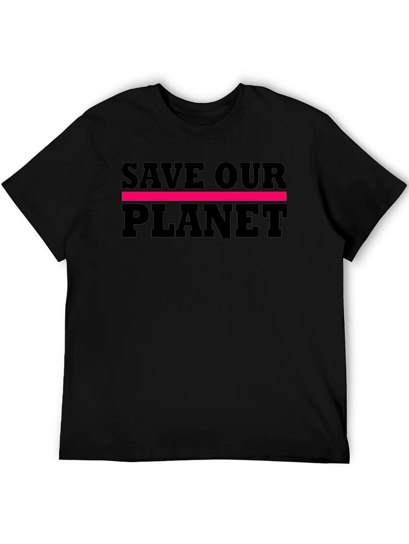 Black Save Our Planet Graphic Tee view 5