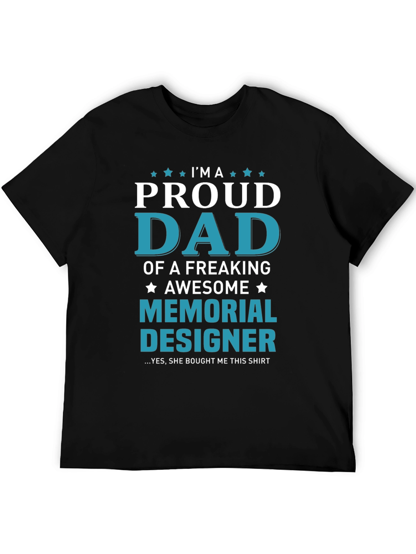 Proud Dad Memorial Designer T-Shirt - 5