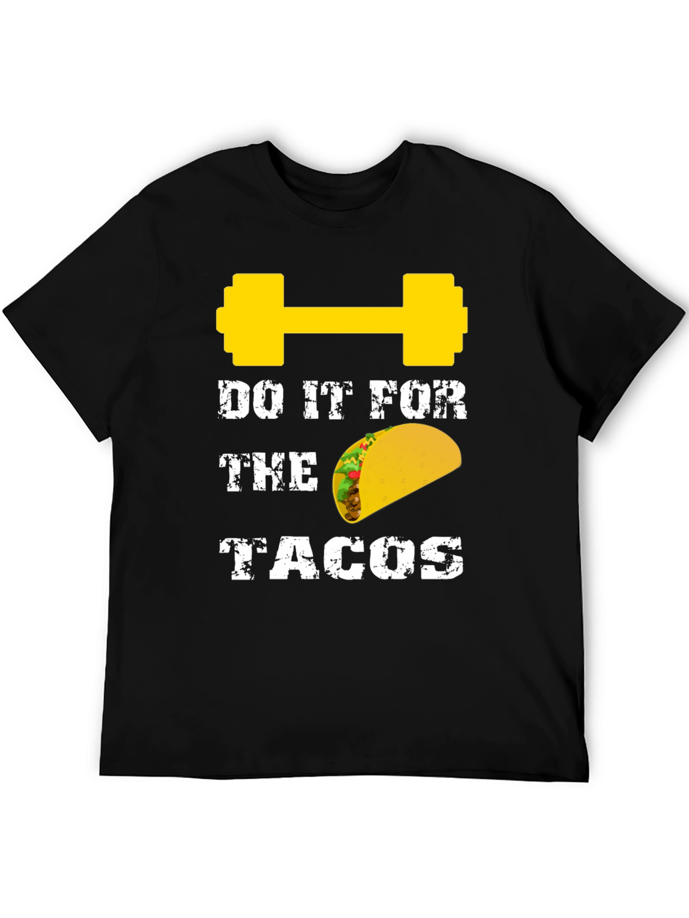 Black Do It For The Tacos Gym T-Shirt view 5