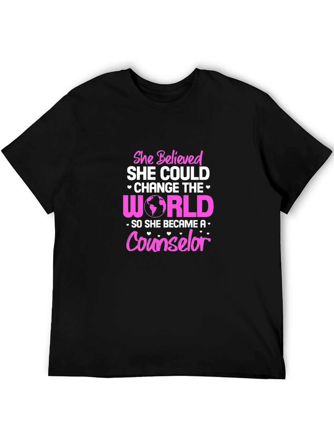 Black Counselor World Changer Graphic T-Shirt view 5