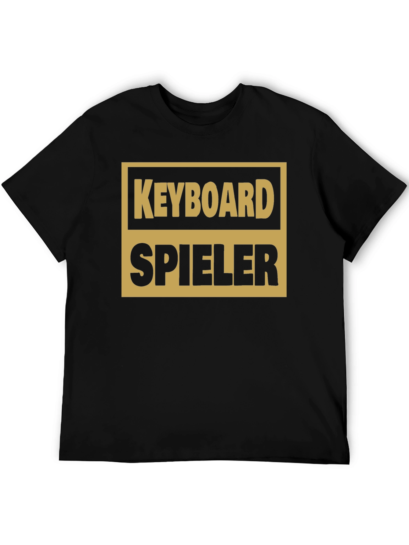 Black Keyboard Spieler T-Shirt Musician Novelty Top view 5