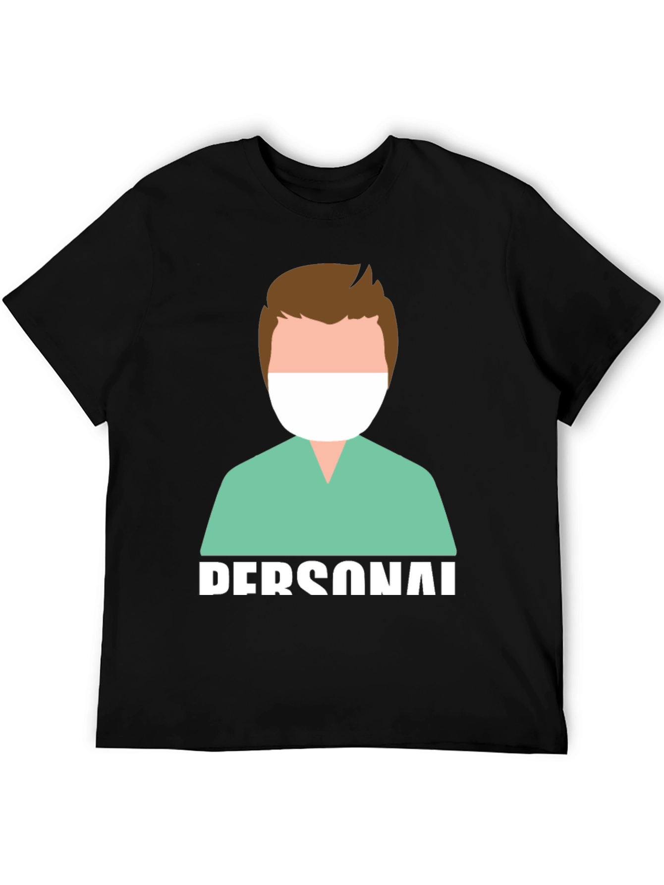 Black Personal Medical Staff T-Shirt view 5