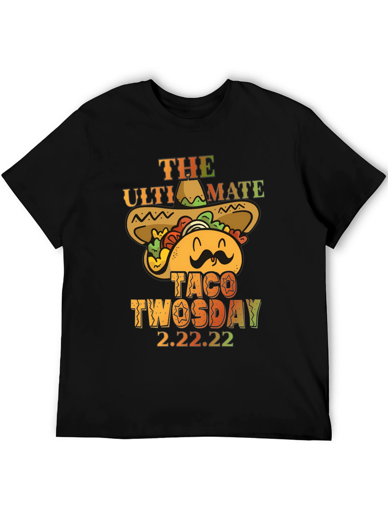 Black Ultimate Taco Twosday 2.22.22 Graphic Tee view 5