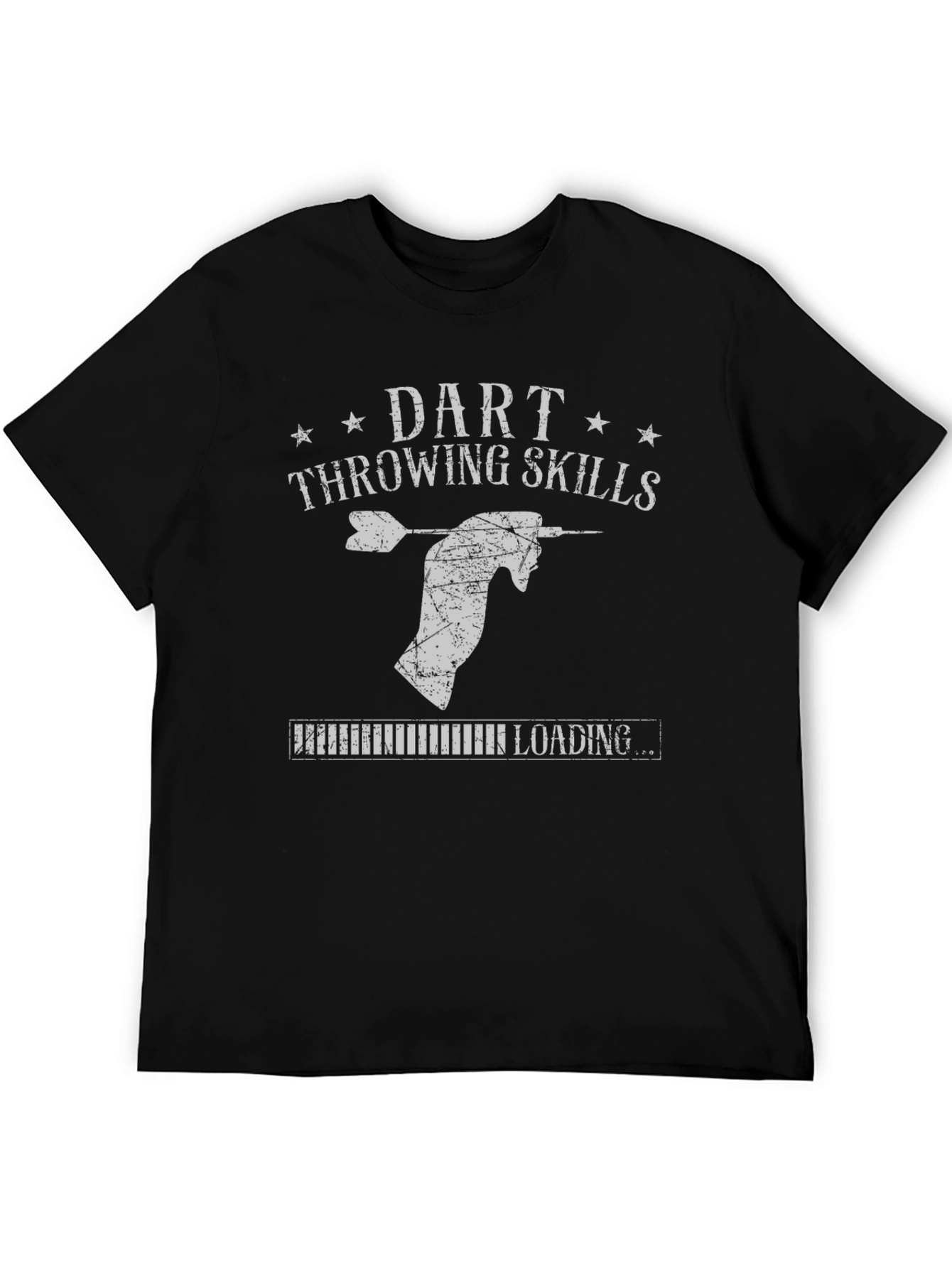 Black Dart Throwing Skills Loading T-Shirt view 5