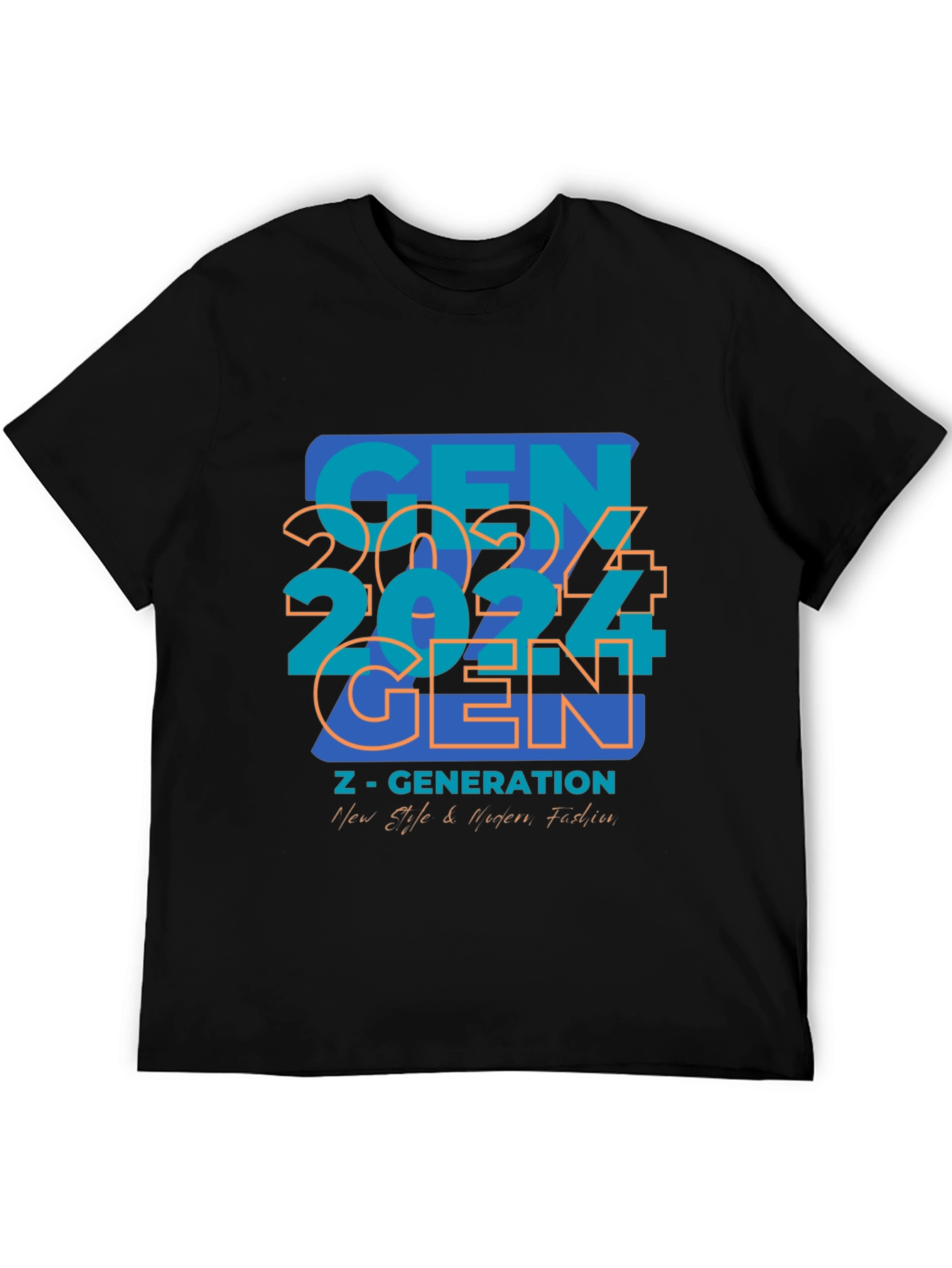 Black Gen Z Graphic Tee - New Age Fashion view 5