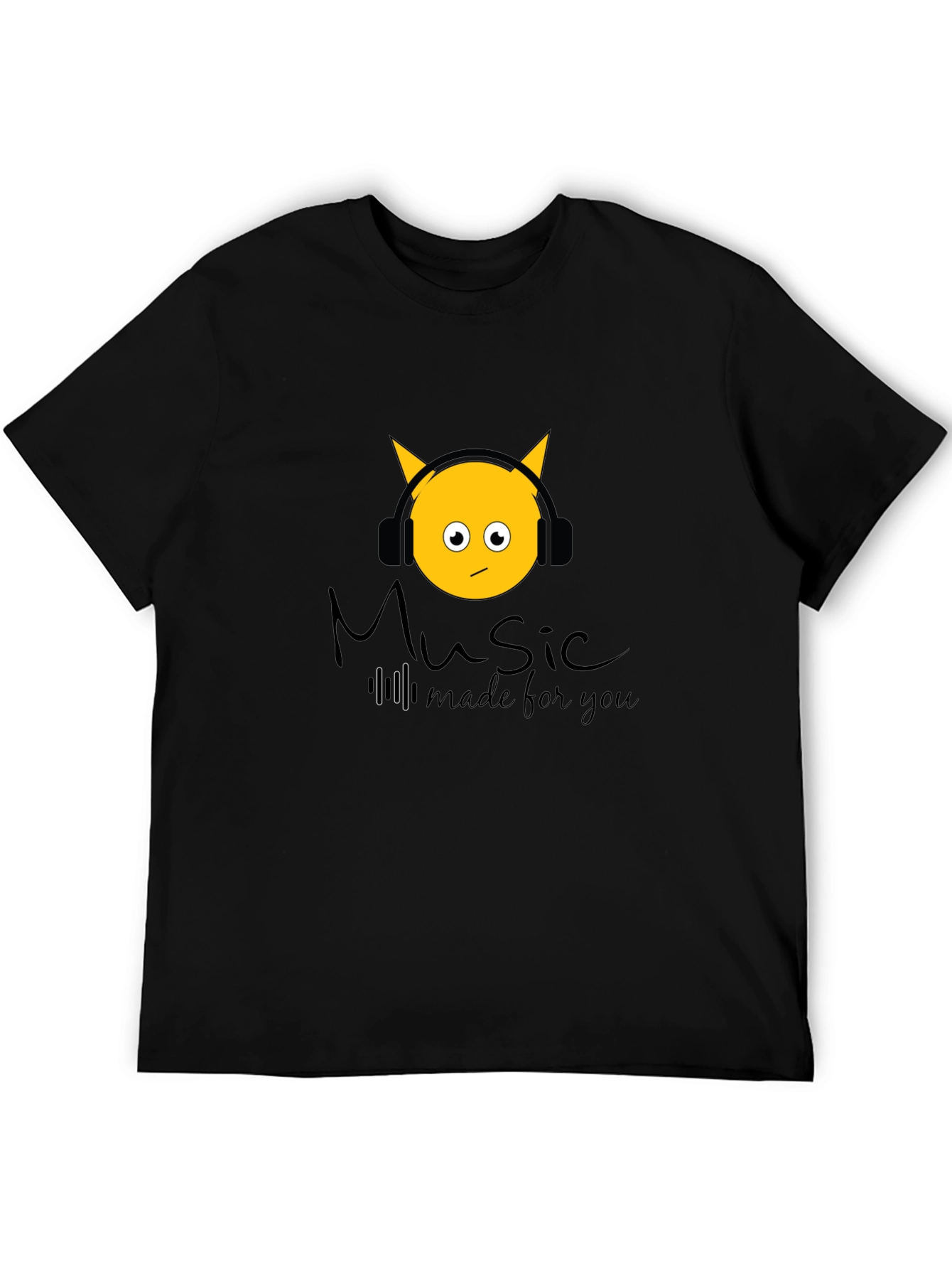 Black Music Made For You Black T-Shirt view 5