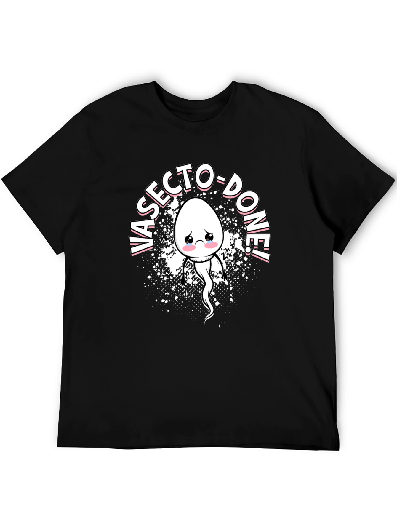 Black Vasecto-Done! Funny Men's Graphic Tee view 5