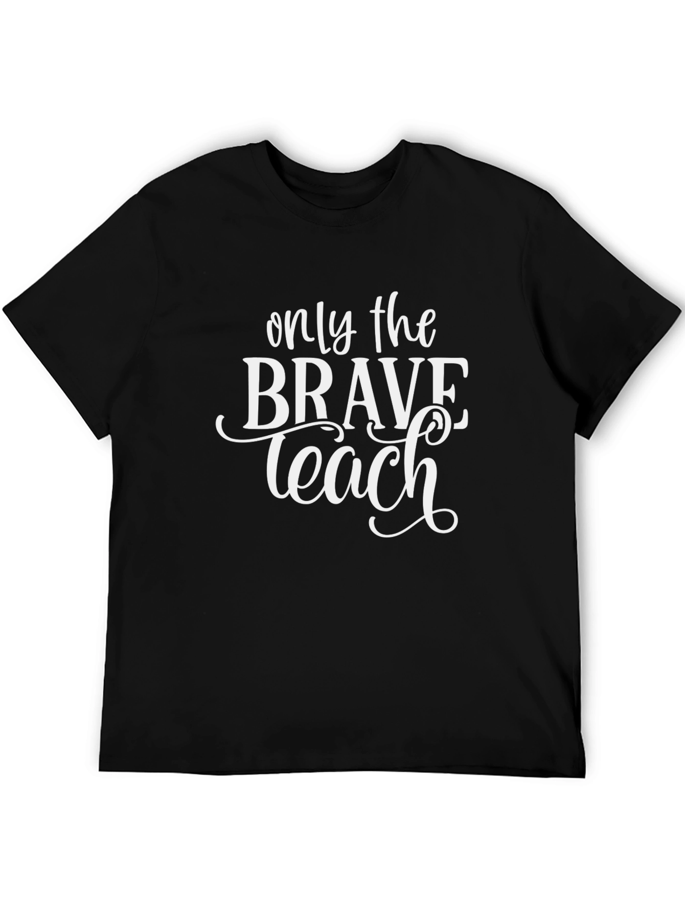 Black Only the Brave Teach Graphic Tee view 5