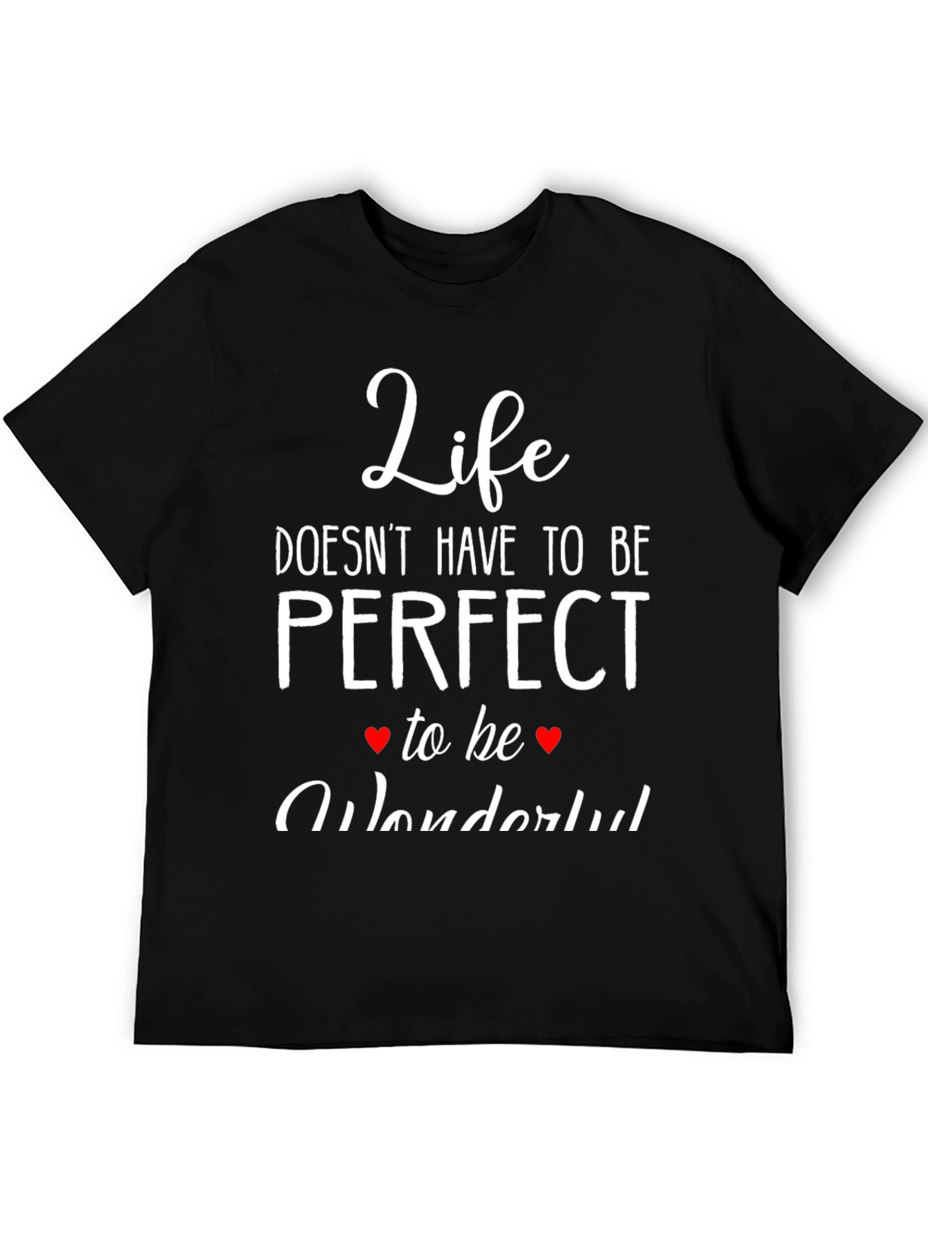 Black Life Doesn't Have to be Perfect T-Shirt view 5