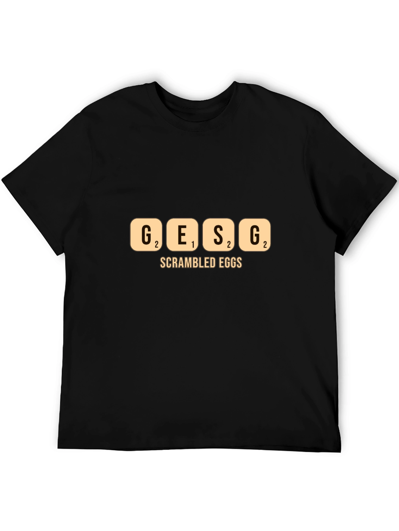 Black Scrambled Eggs Graphic Tee - Funny Brunch T-Shirt view 5