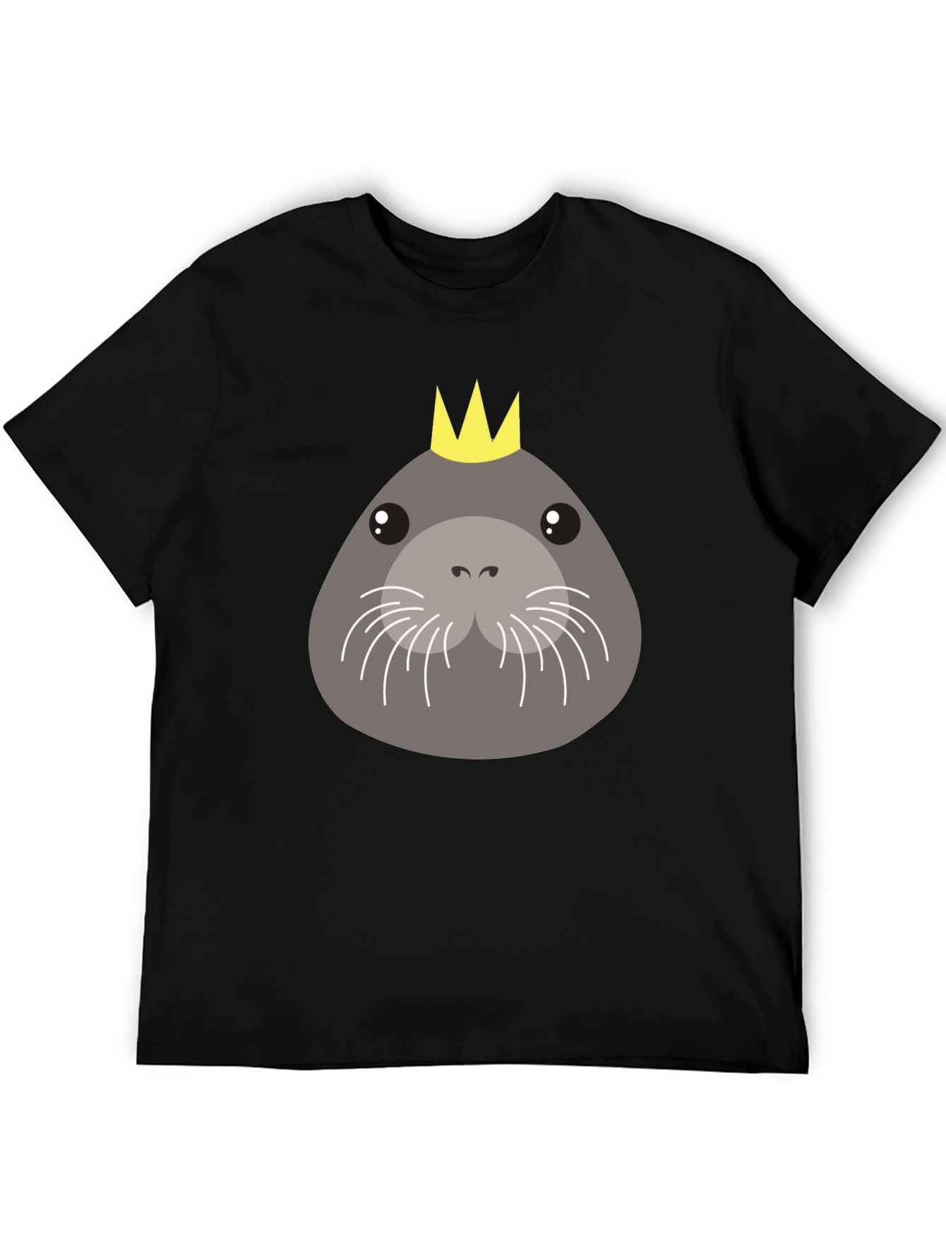 Black Seal With Crown Black T-Shirt view 5
