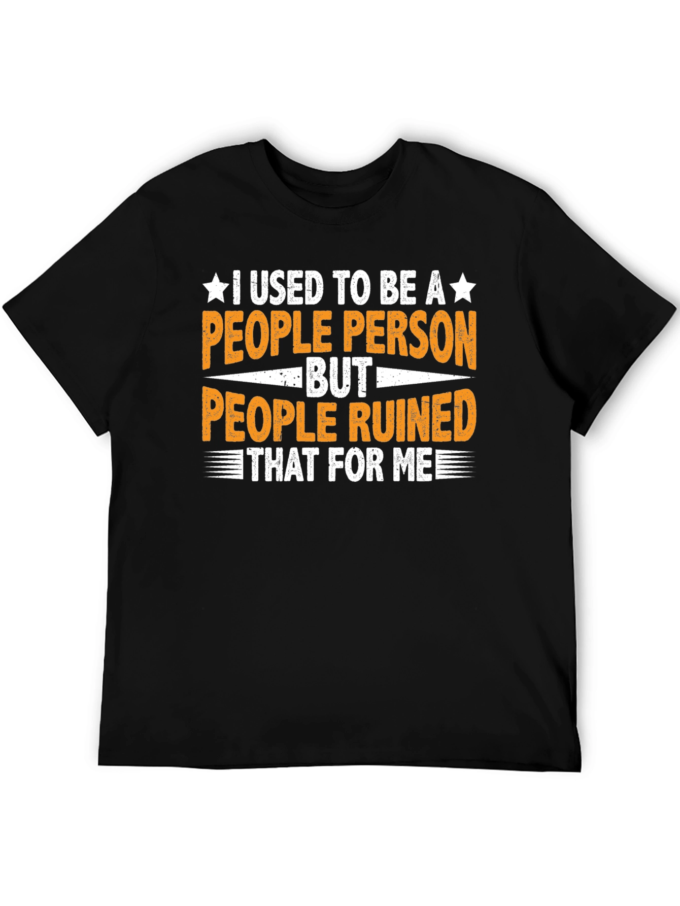 Black Funny People Person T-Shirt view 5