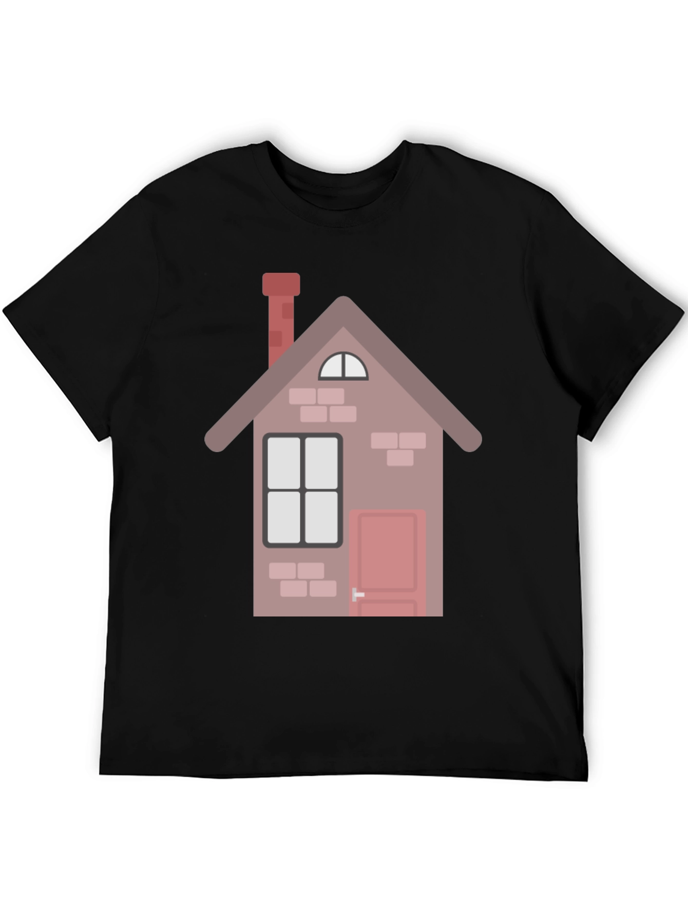 Black House Graphic Tee - Black Cotton Blend view 5