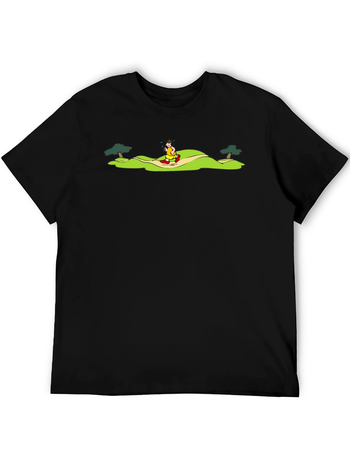 Black Cartoon Jogger Black T-Shirt view 5