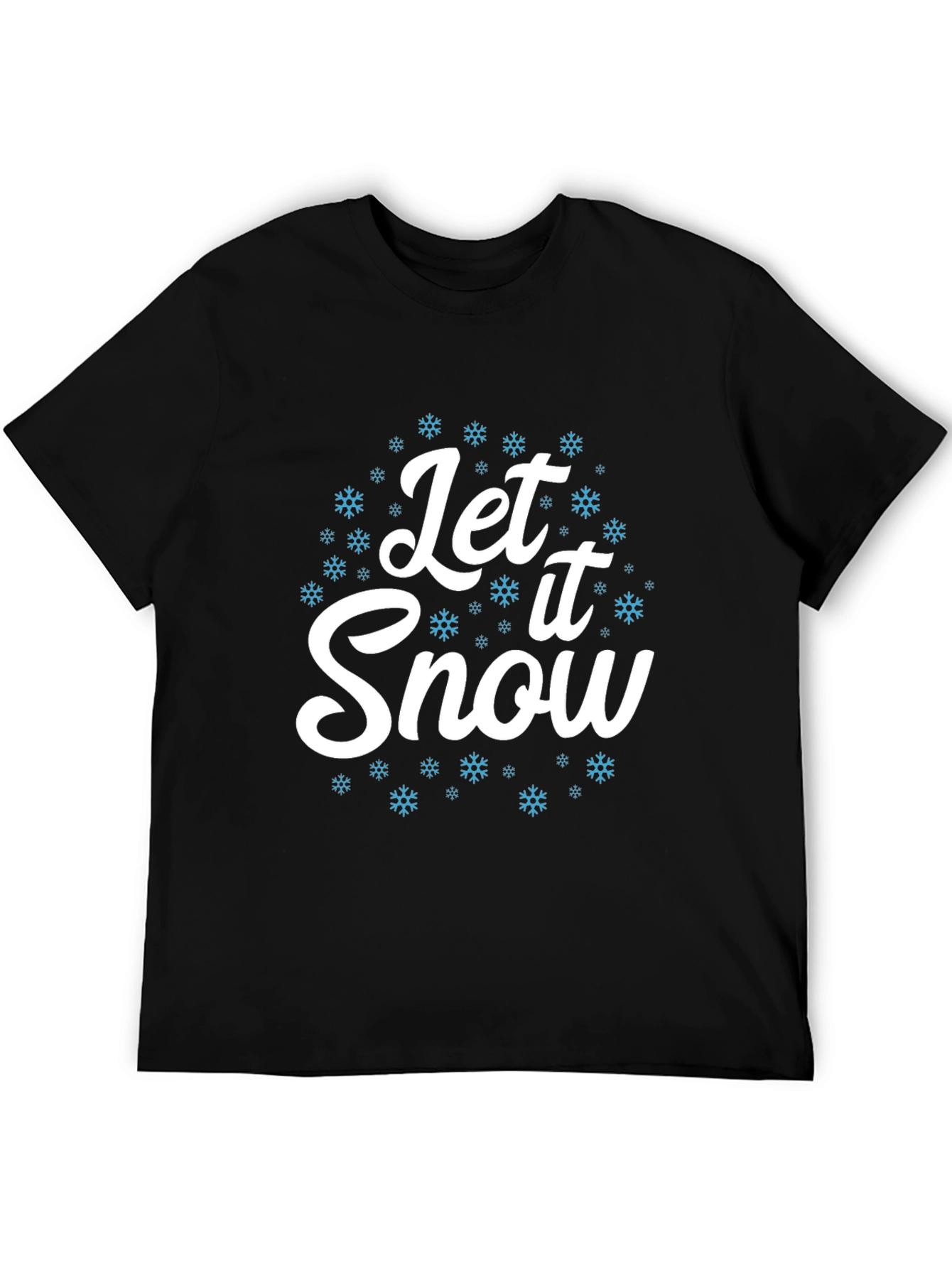 Black Let It Snow Graphic Tee - Holiday Season view 5