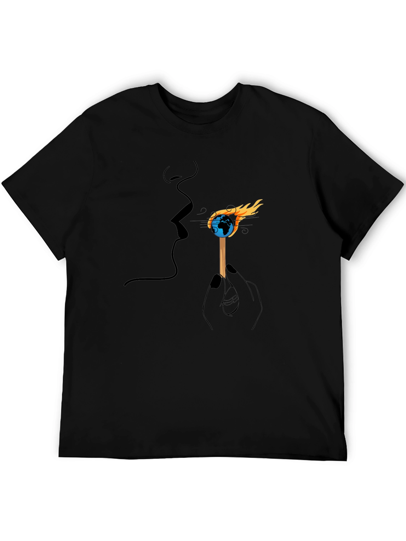 Black Earth on Fire Graphic Tee view 5