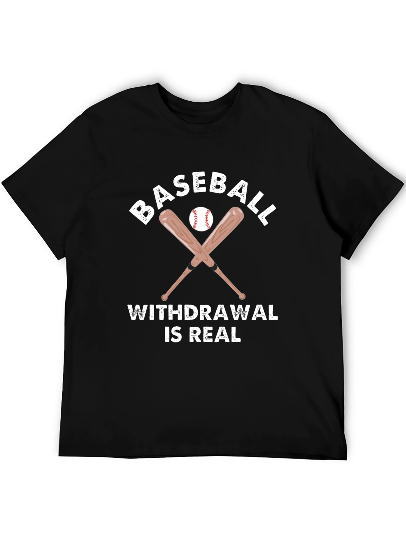 Black Baseball Withdrawal T-Shirt view 5