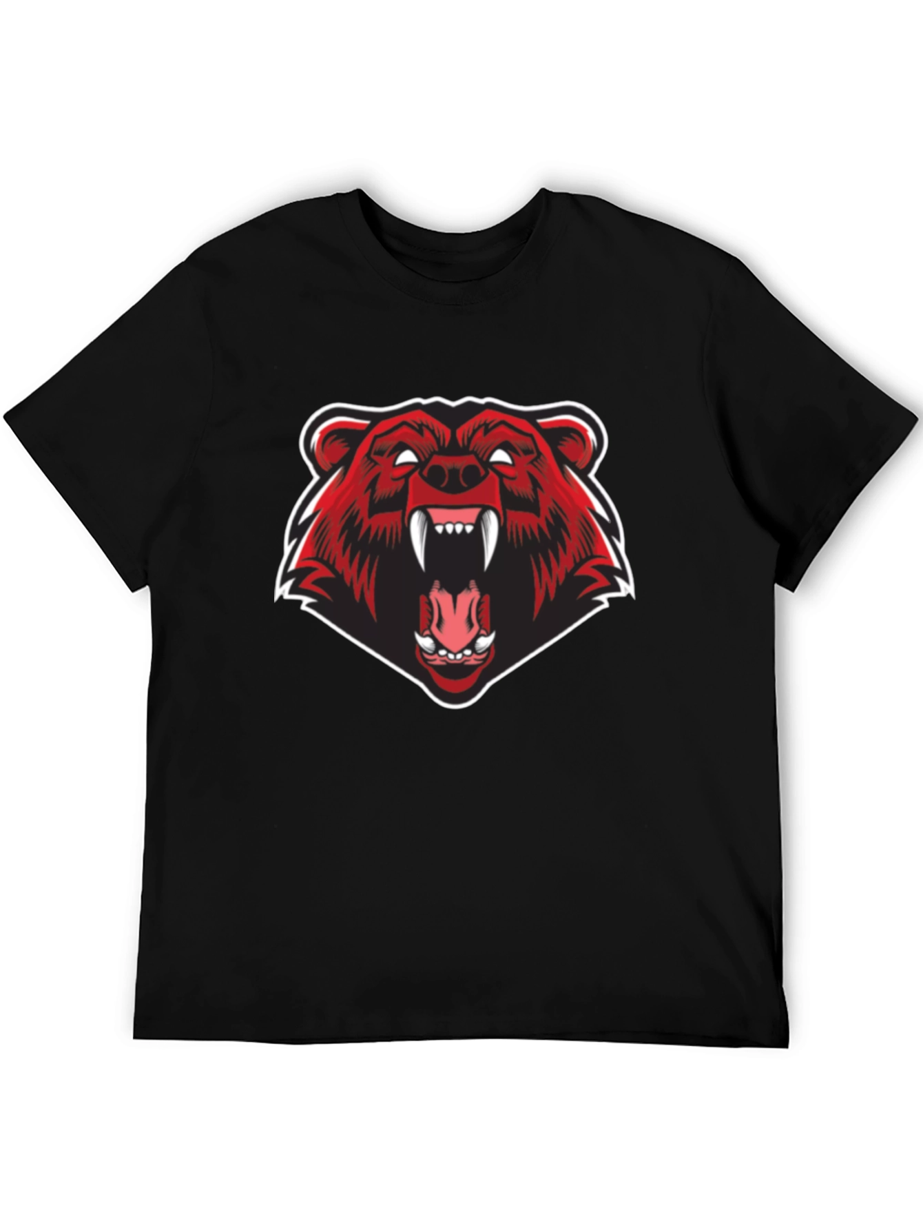 Black Bear Graphic Black T-Shirt view 5
