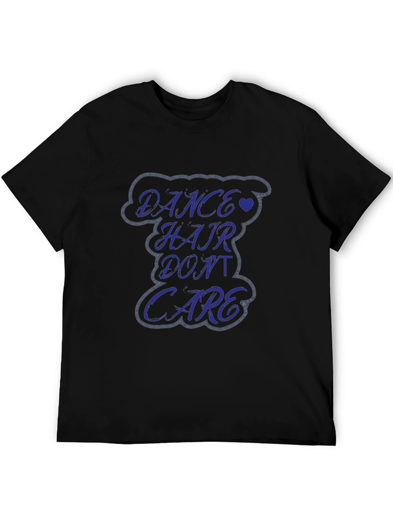 Black Dance Hair Don't Care Graphic Tee - Soft Cotton Comfort view 5