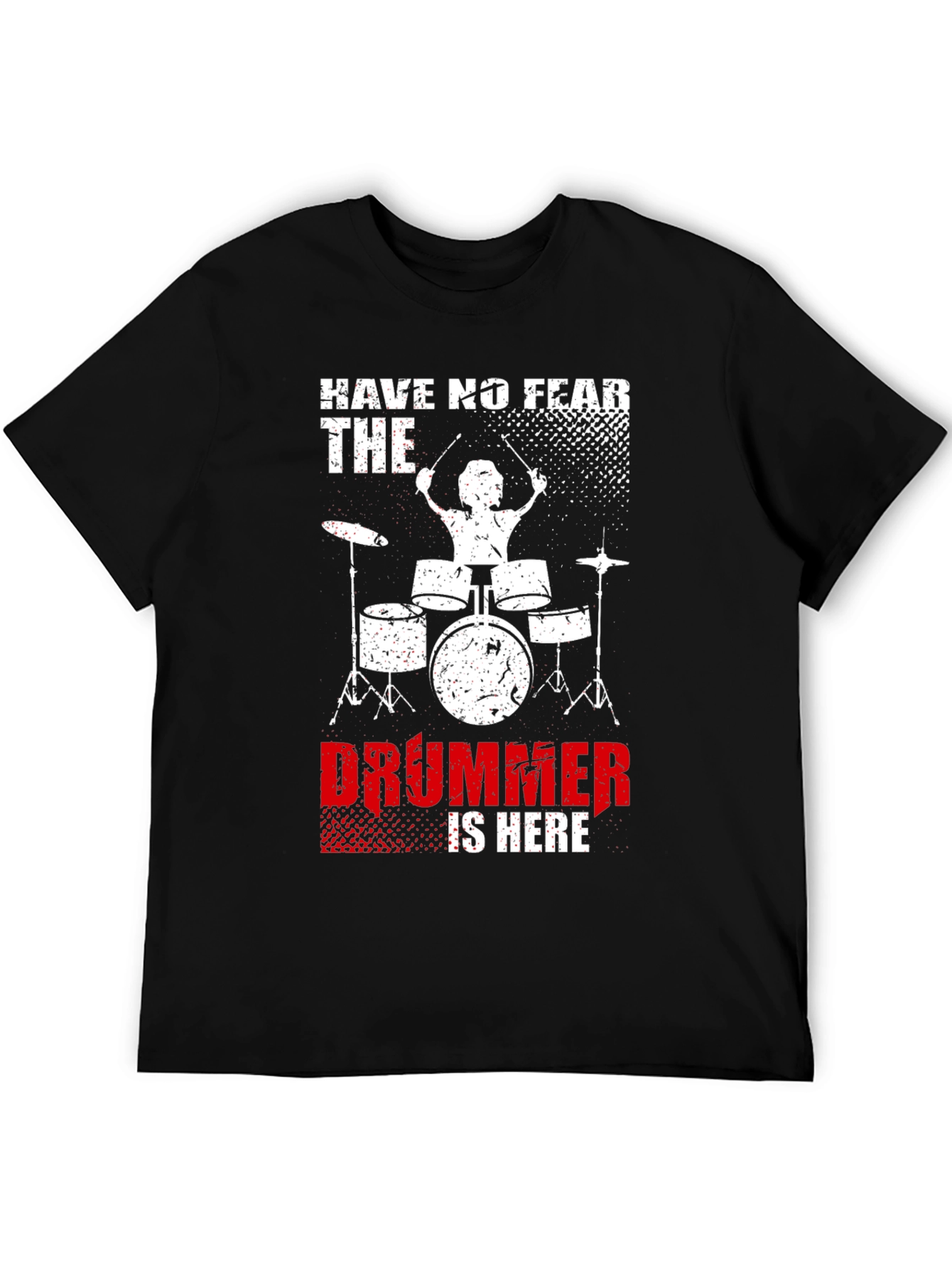 Black Drummer Graphic Tee - Have No Fear, The Drummer Is Here view 5