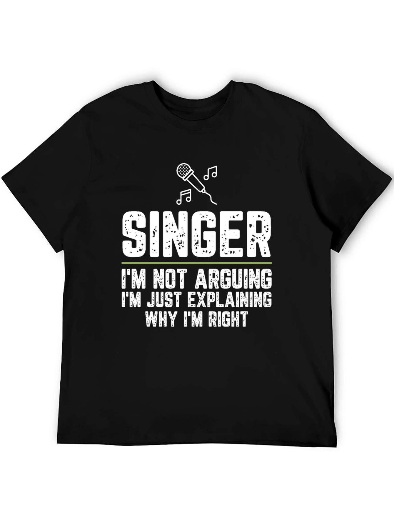 Black Singer Arguing Funny Graphic Tee view 5