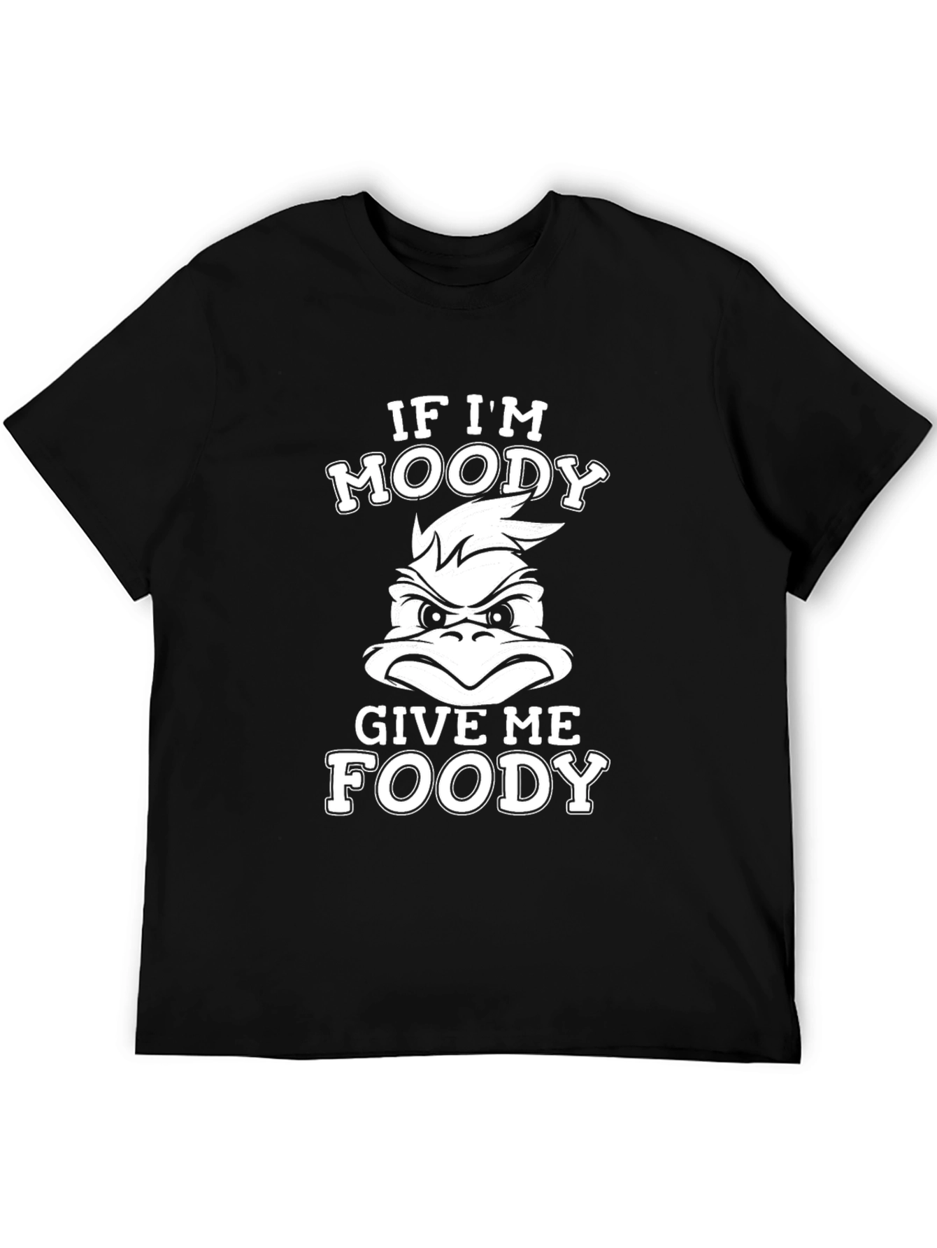 Black Moody Foody Black Graphic T-Shirt view 5