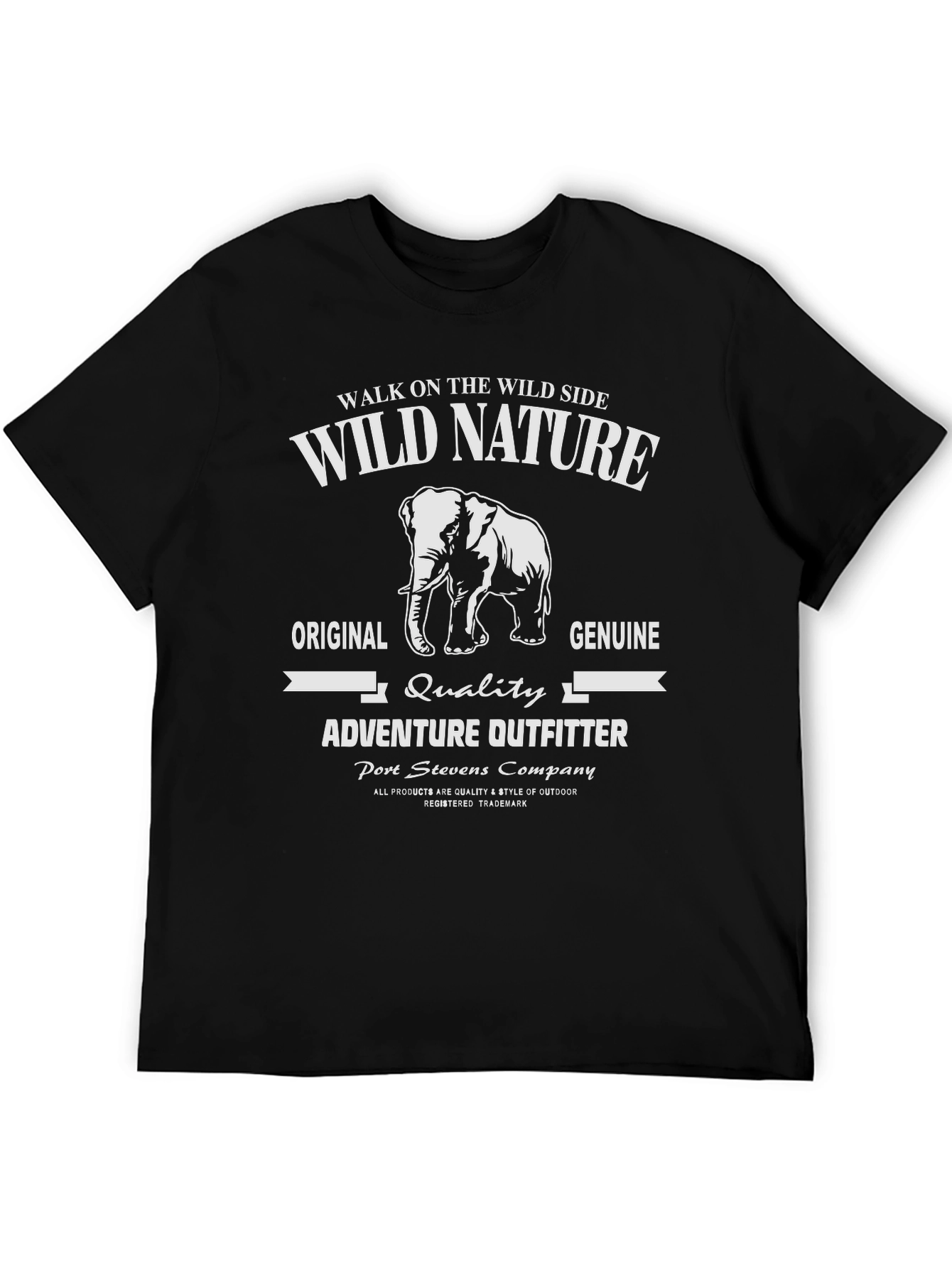Black Wild Nature Adventure T-Shirt view 5