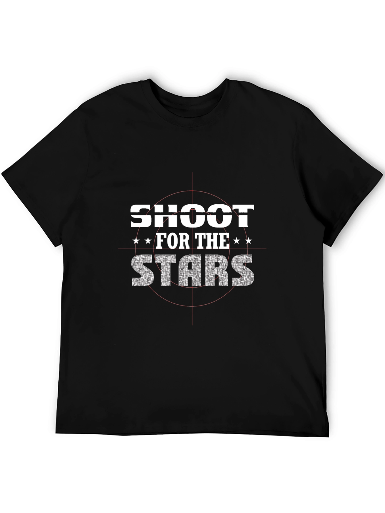 Black Shoot for the Stars Graphic Print Tee view 5