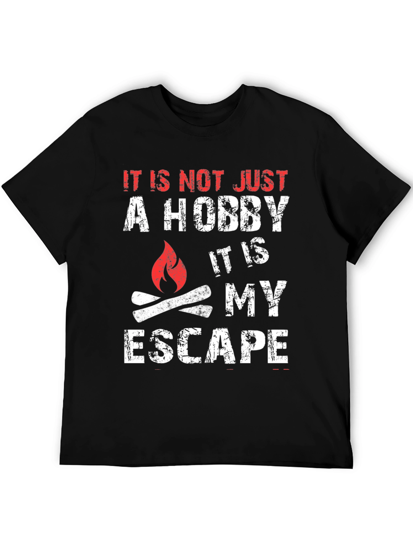 Black Hobby Escape Graphic T-Shirt view 5