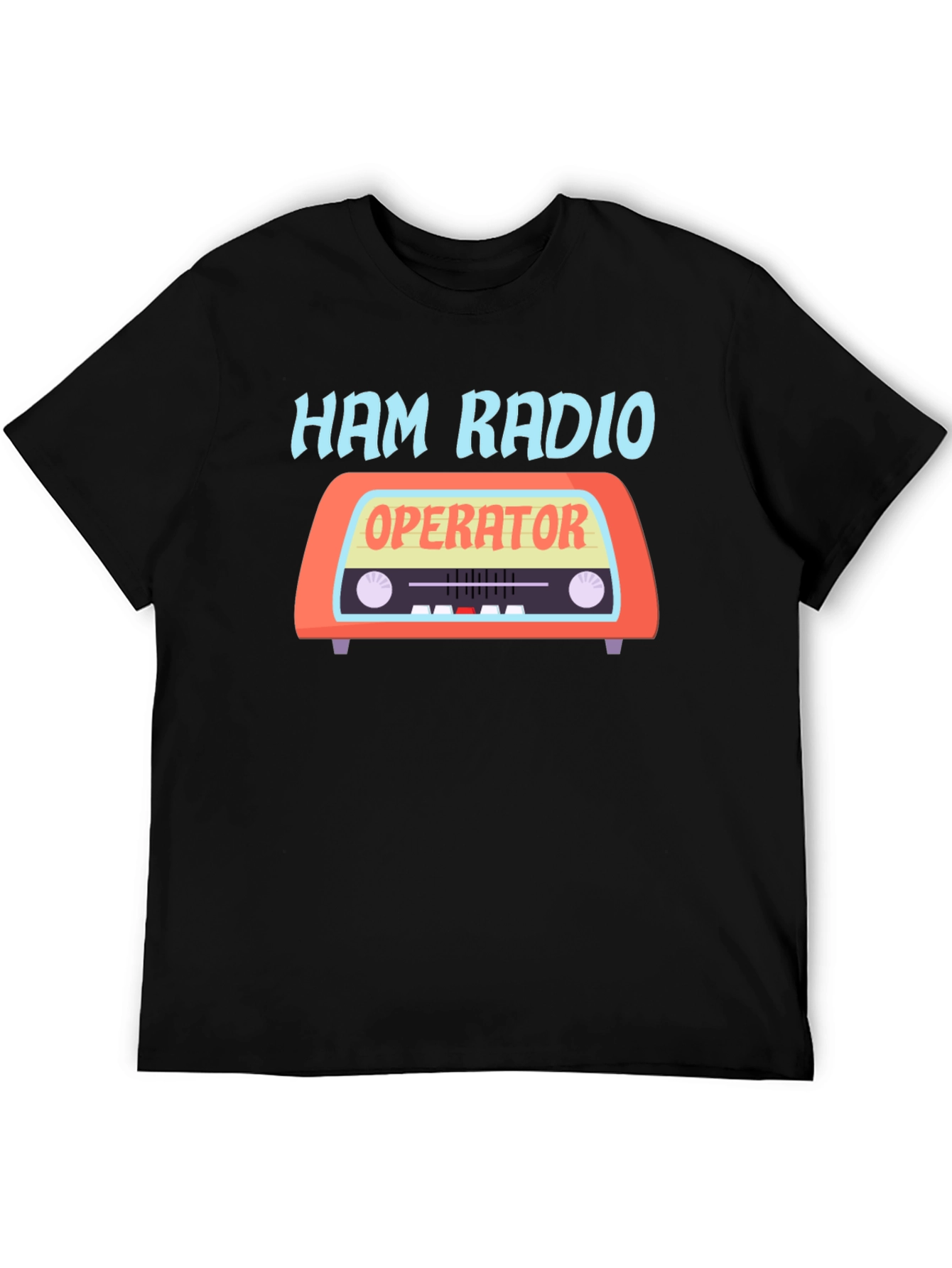 Black Ham Radio Operator T-Shirt view 5