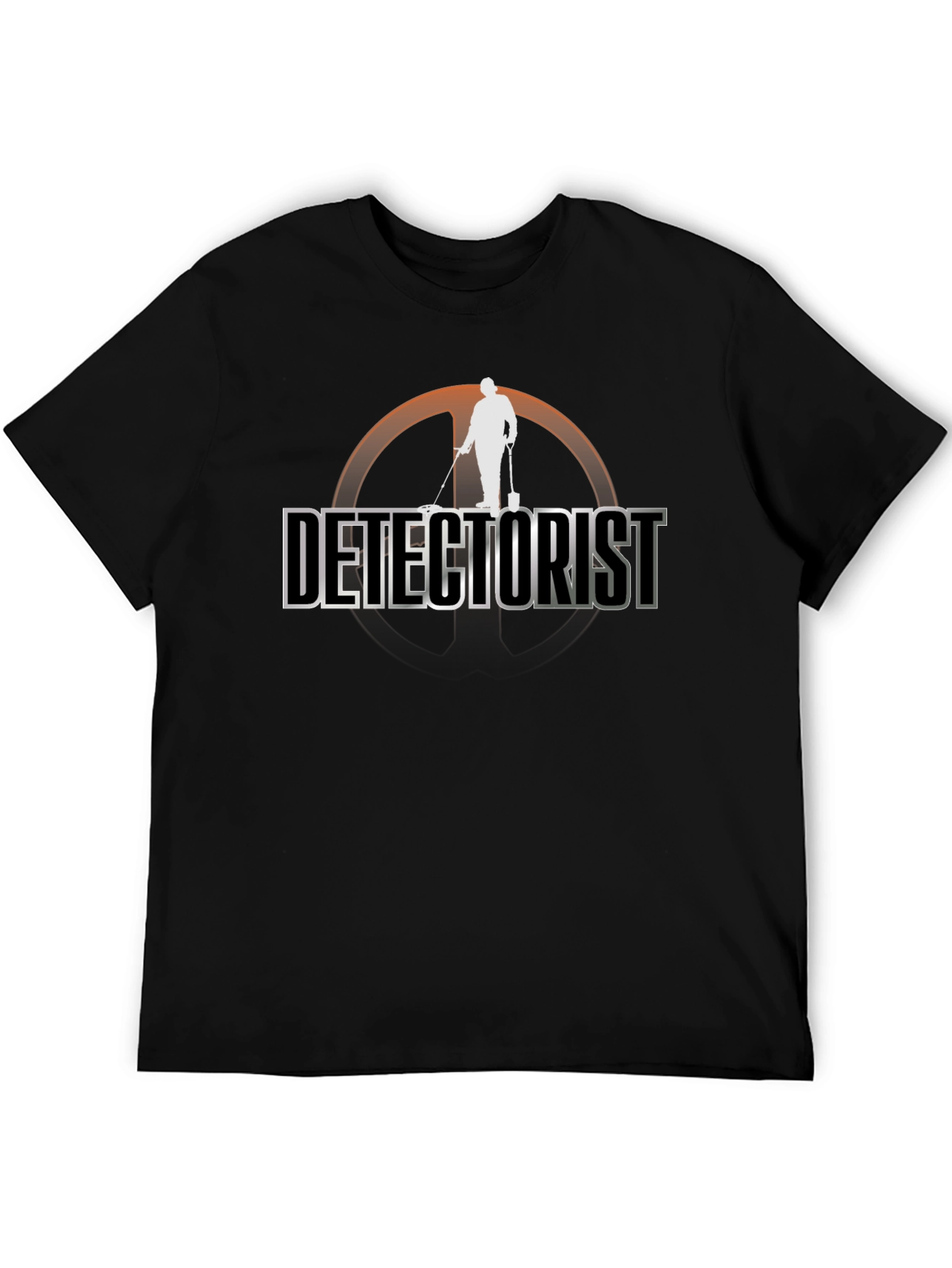 Black Detectorist T-Shirt: Metal Detecting Hobby Apparel view 5