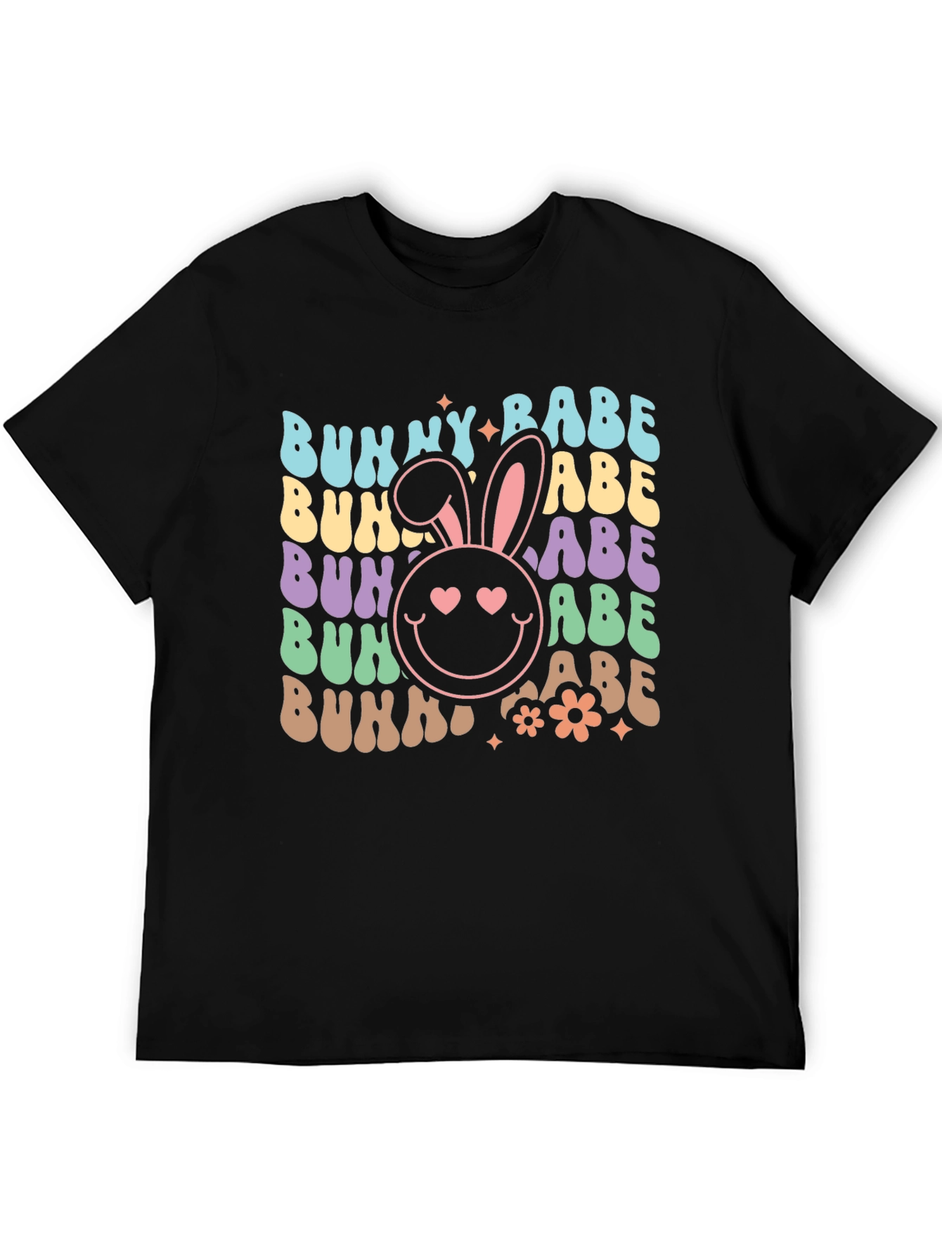 Black Bunny Babe Graphic Tee - Easter T-Shirt view 5