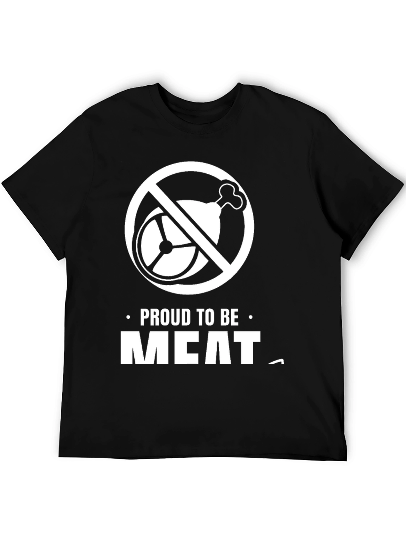 Black Proud to Be Meat T-Shirt view 5