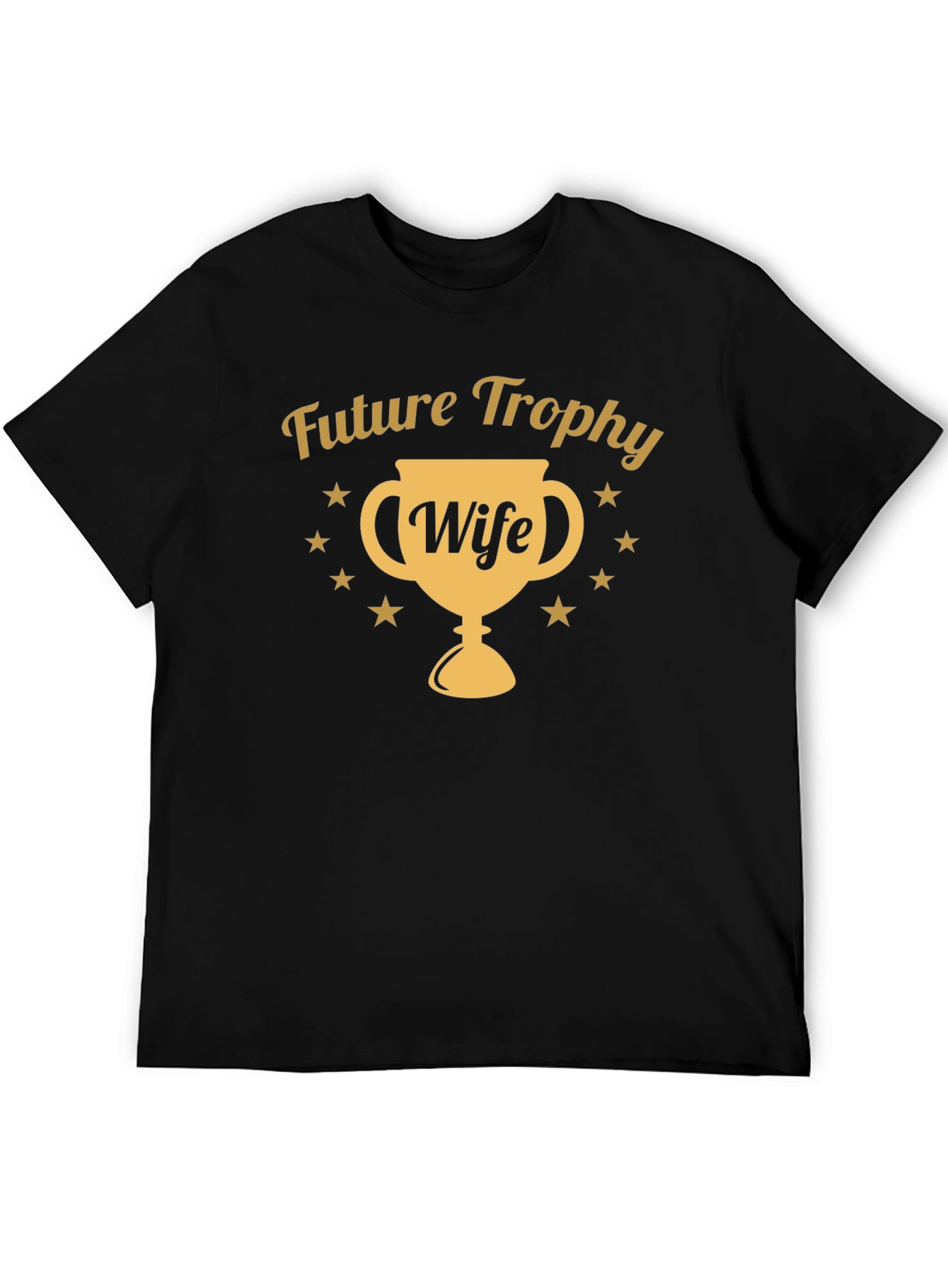 Black Future Trophy Wife T-Shirt - Novelty Graphic Tee view 5