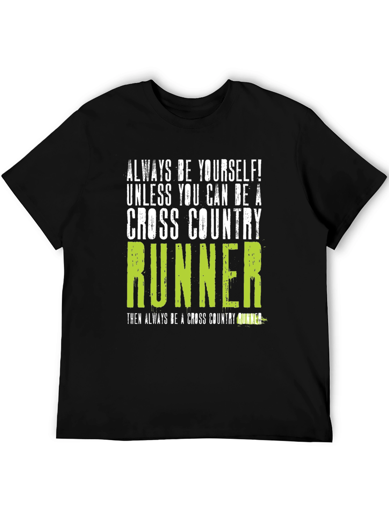 Black Cross Country Runner Graphic T-Shirt view 5