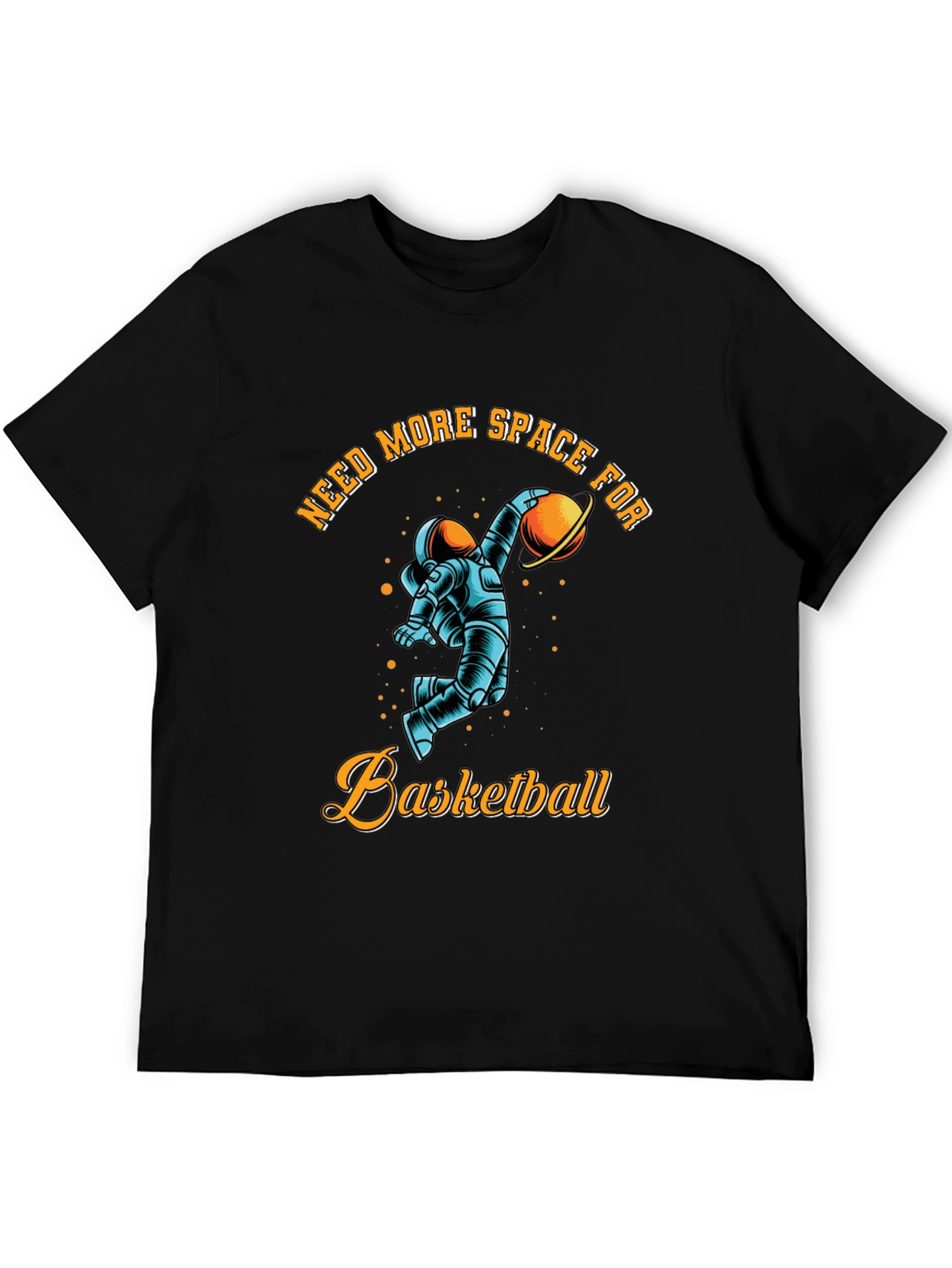 Black Need More Space for Basketball T-Shirt view 5