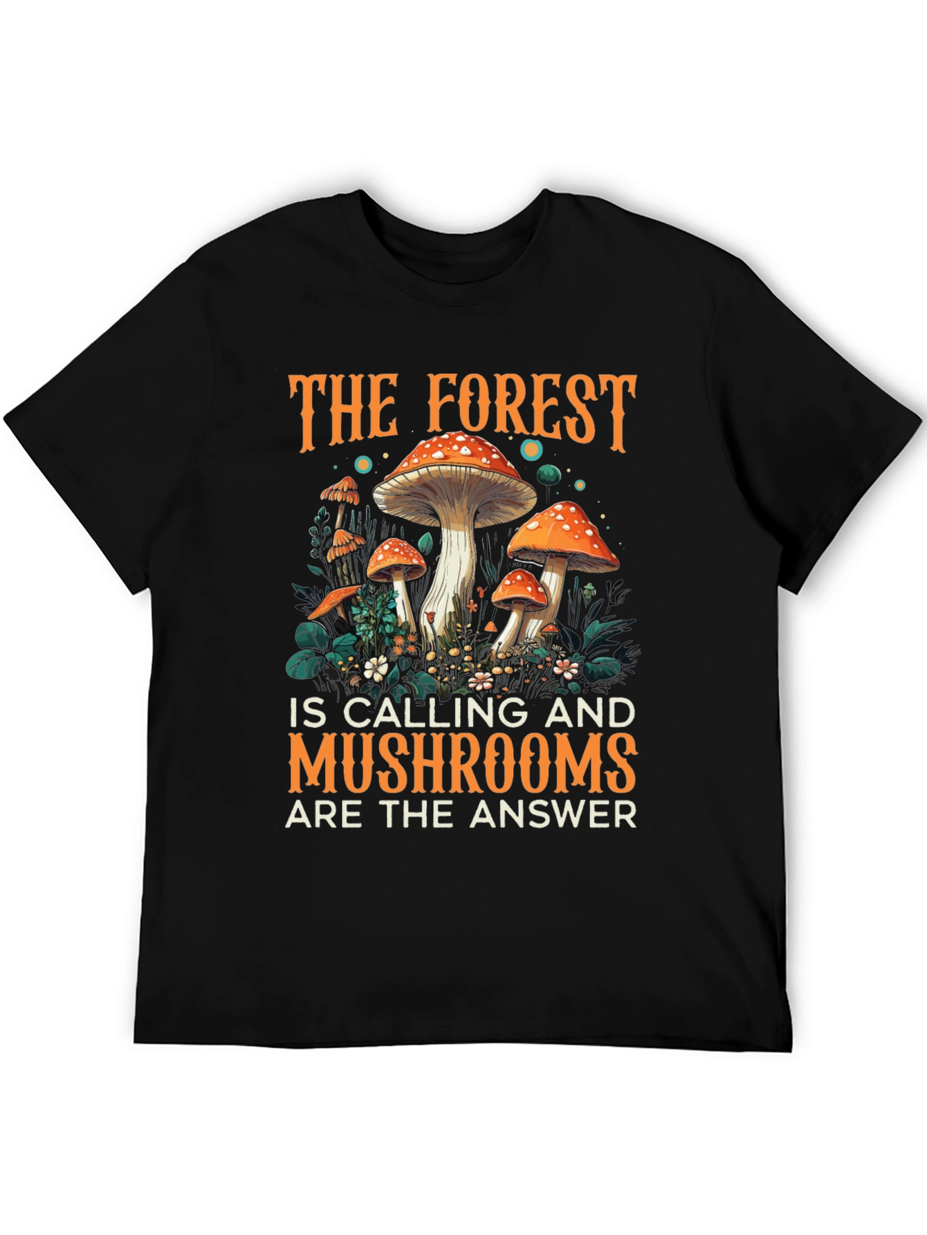 Black Forest Calling Mushroom Graphic Tee view 5