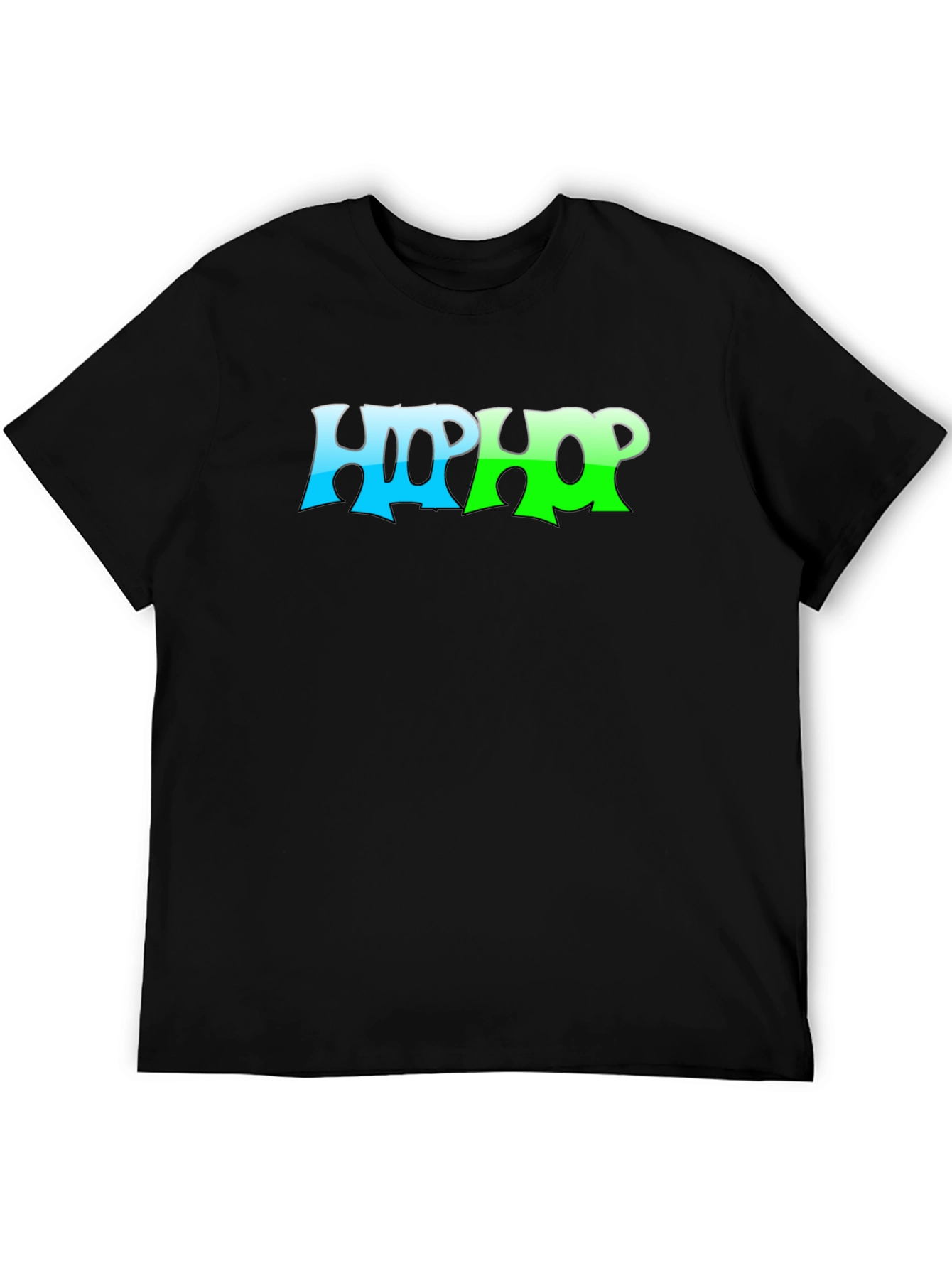 Black Hip Hop Graphic Tee - Cool Casual Style view 5