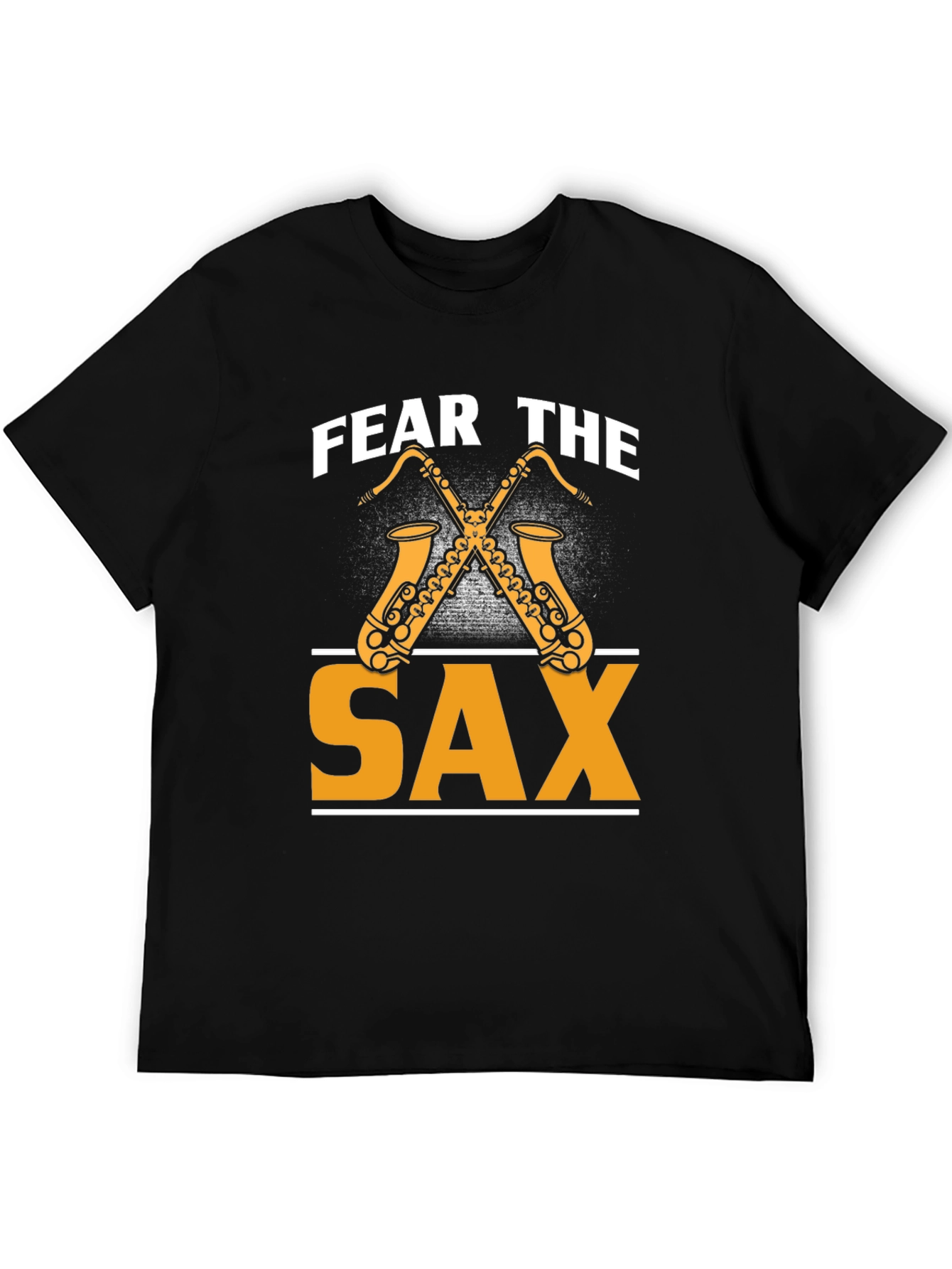 Black Fear The Sax T-Shirt - Music Lover Tee view 5