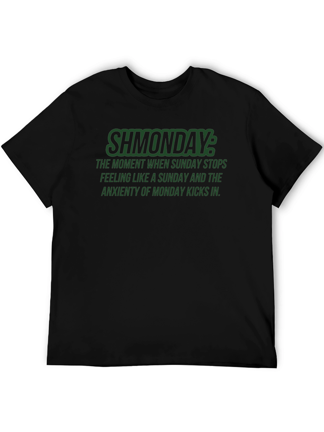 Black Shmonday Graphic T-Shirt - Relaxed Fit, Dark Humor Tee view 5