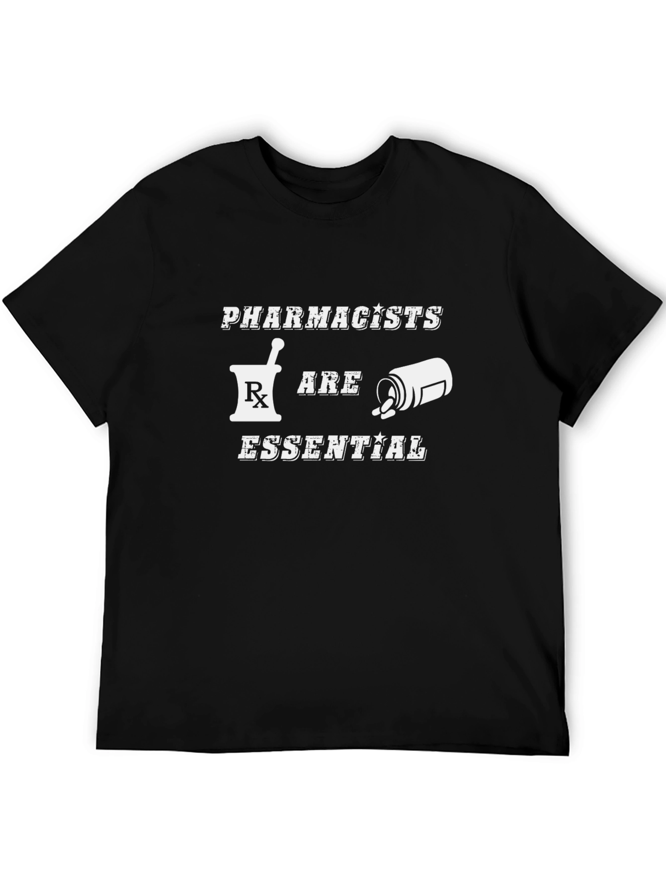 Black Pharmacists Are Essential Graphic T-Shirt view 5