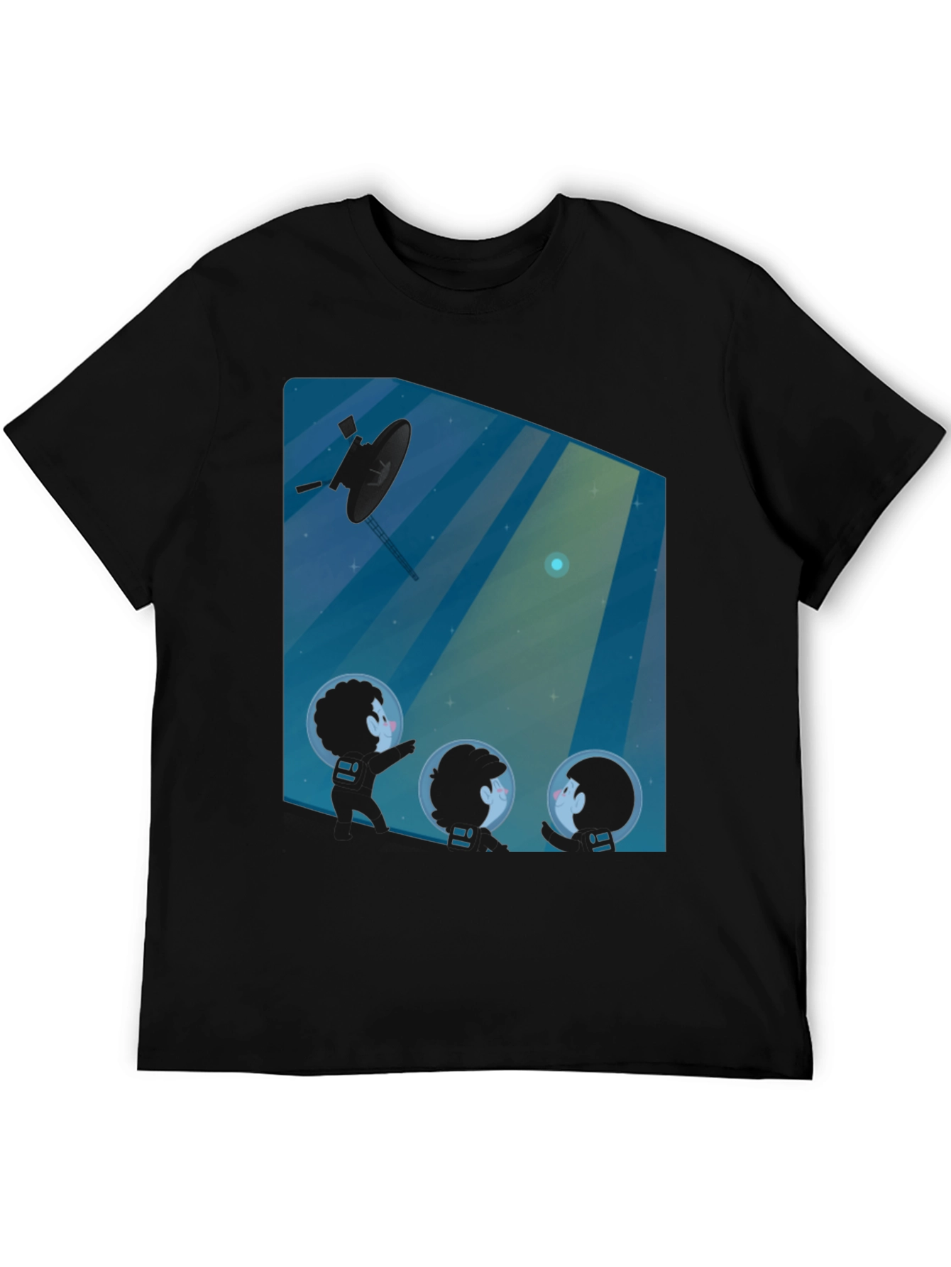 Black Voyager Kids Graphic Tee - Explore Space in Style! view 5