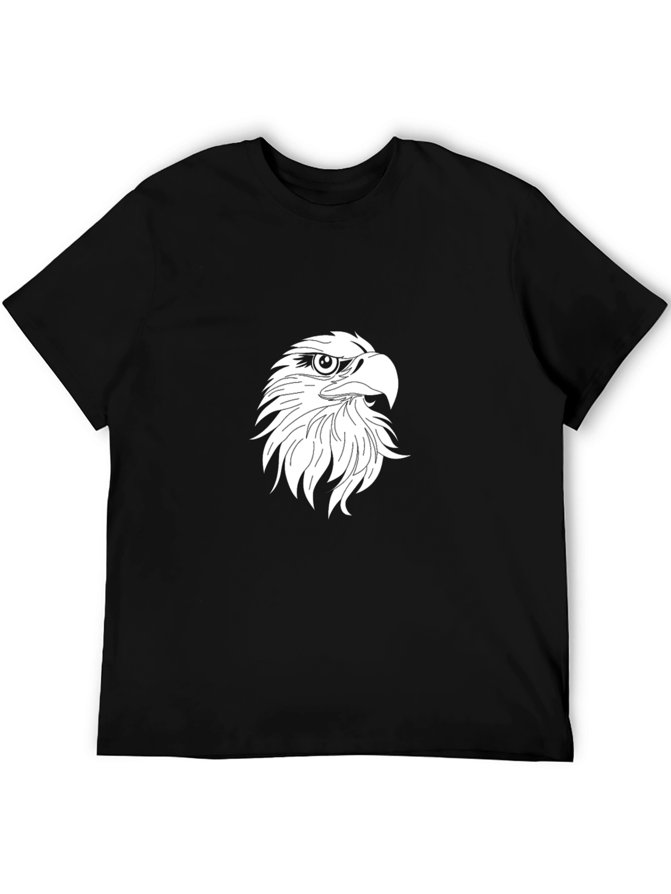 Black Men's Black Eagle Graphic T-Shirt view 5