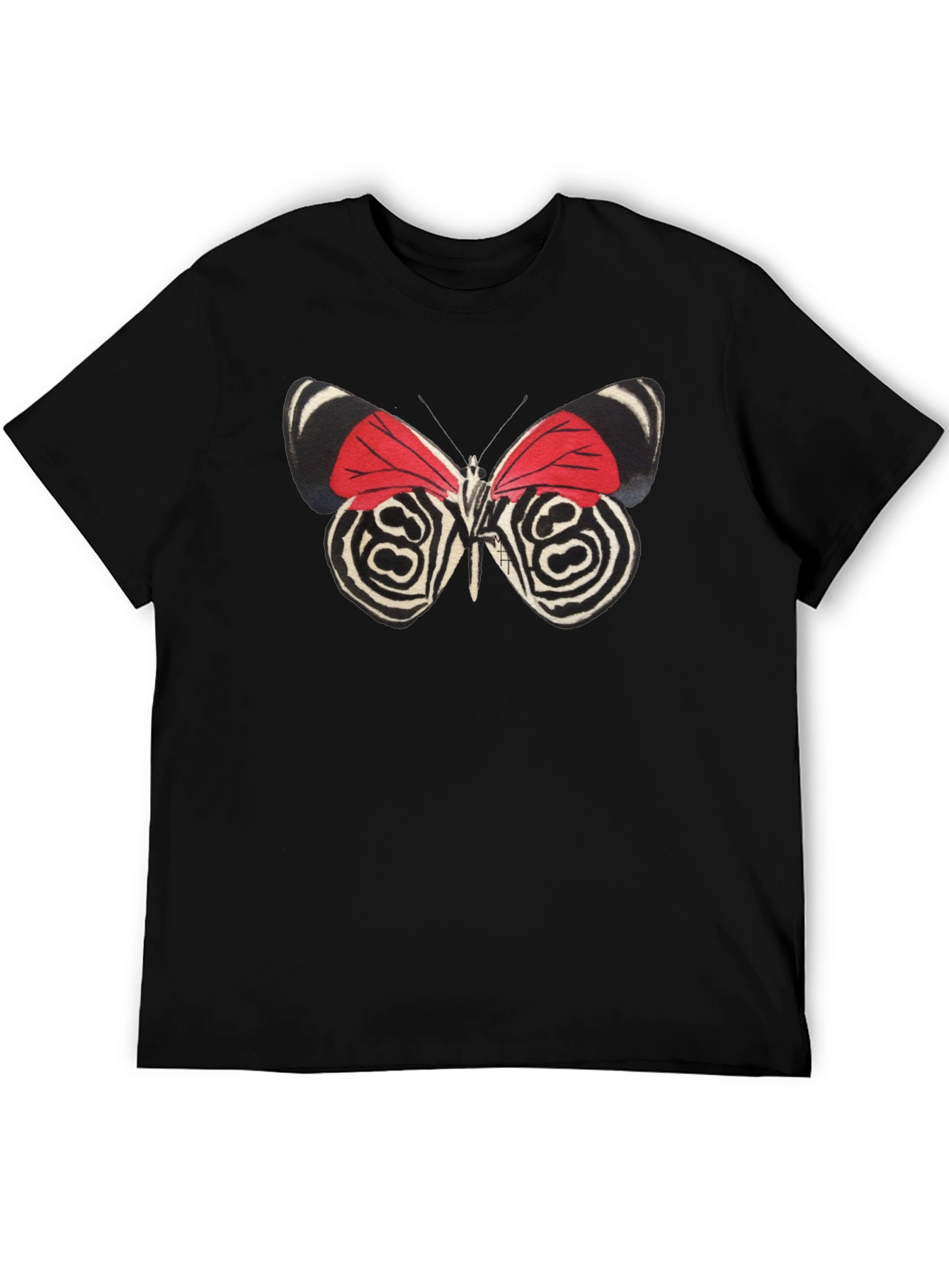 Black Butterfly Graphic Print Tee view 5